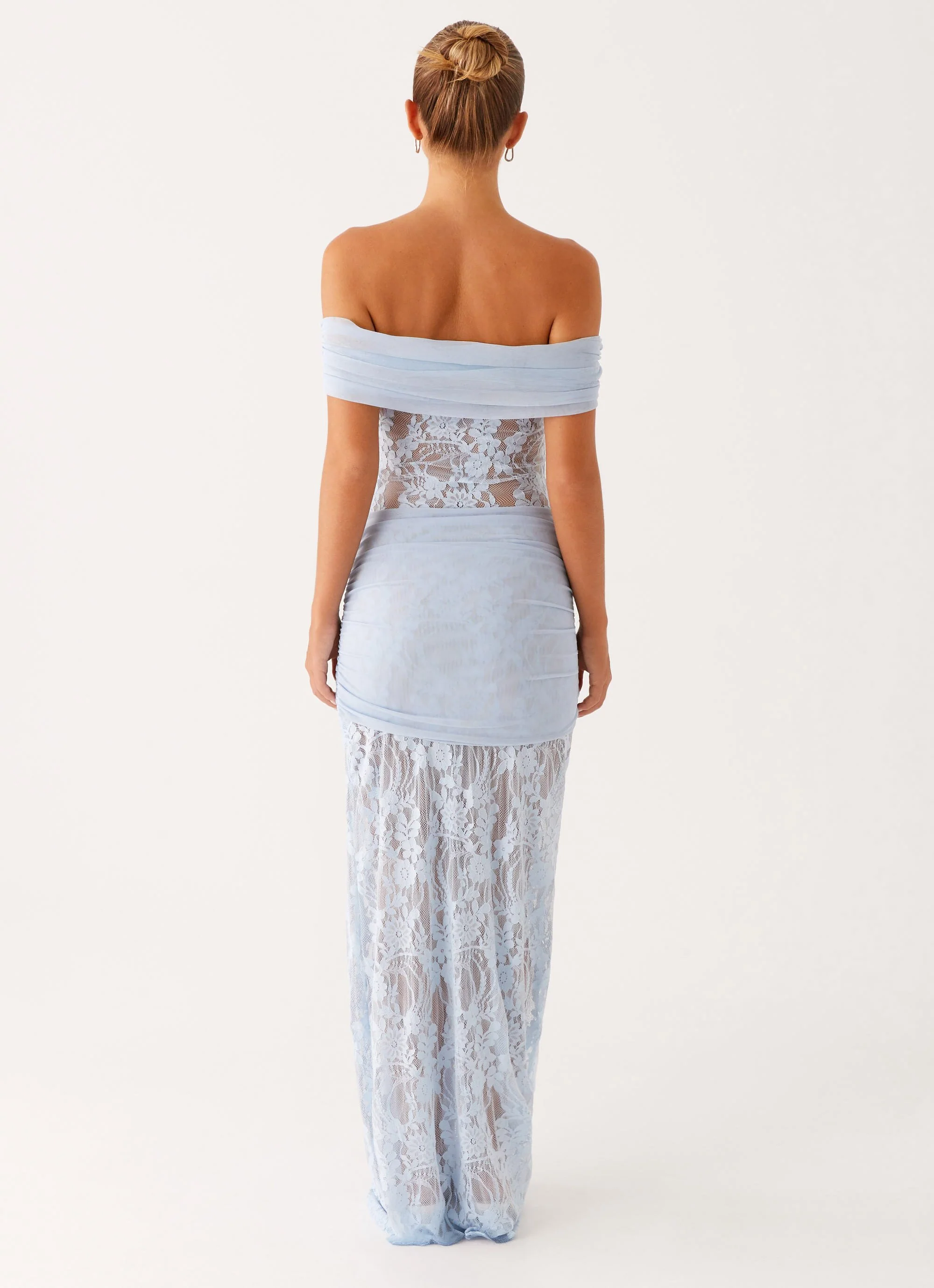 Gracie Twist Maxi Dress - Blue - Image 3