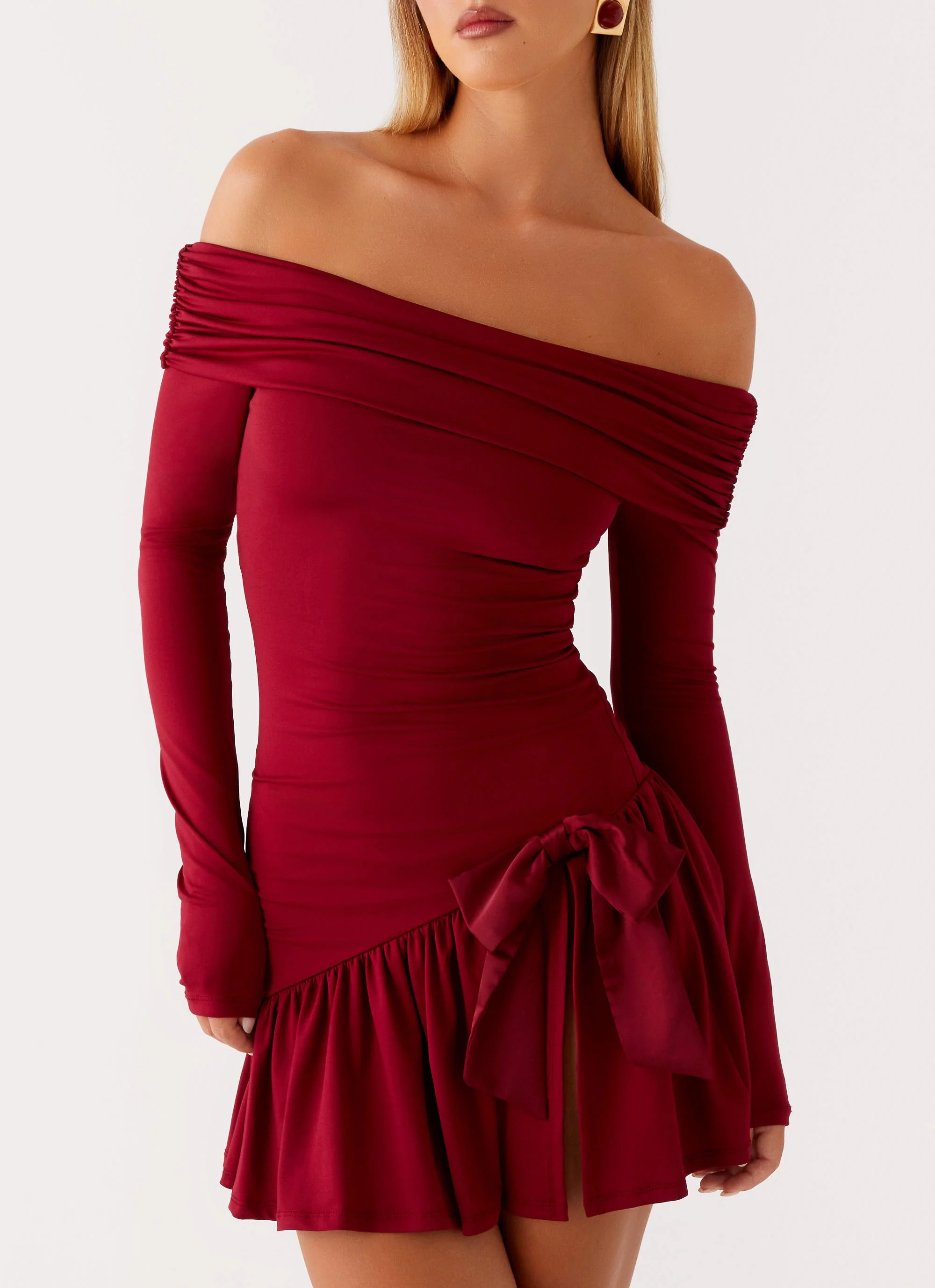 Grazia Mini Dress - Red - Image 6
