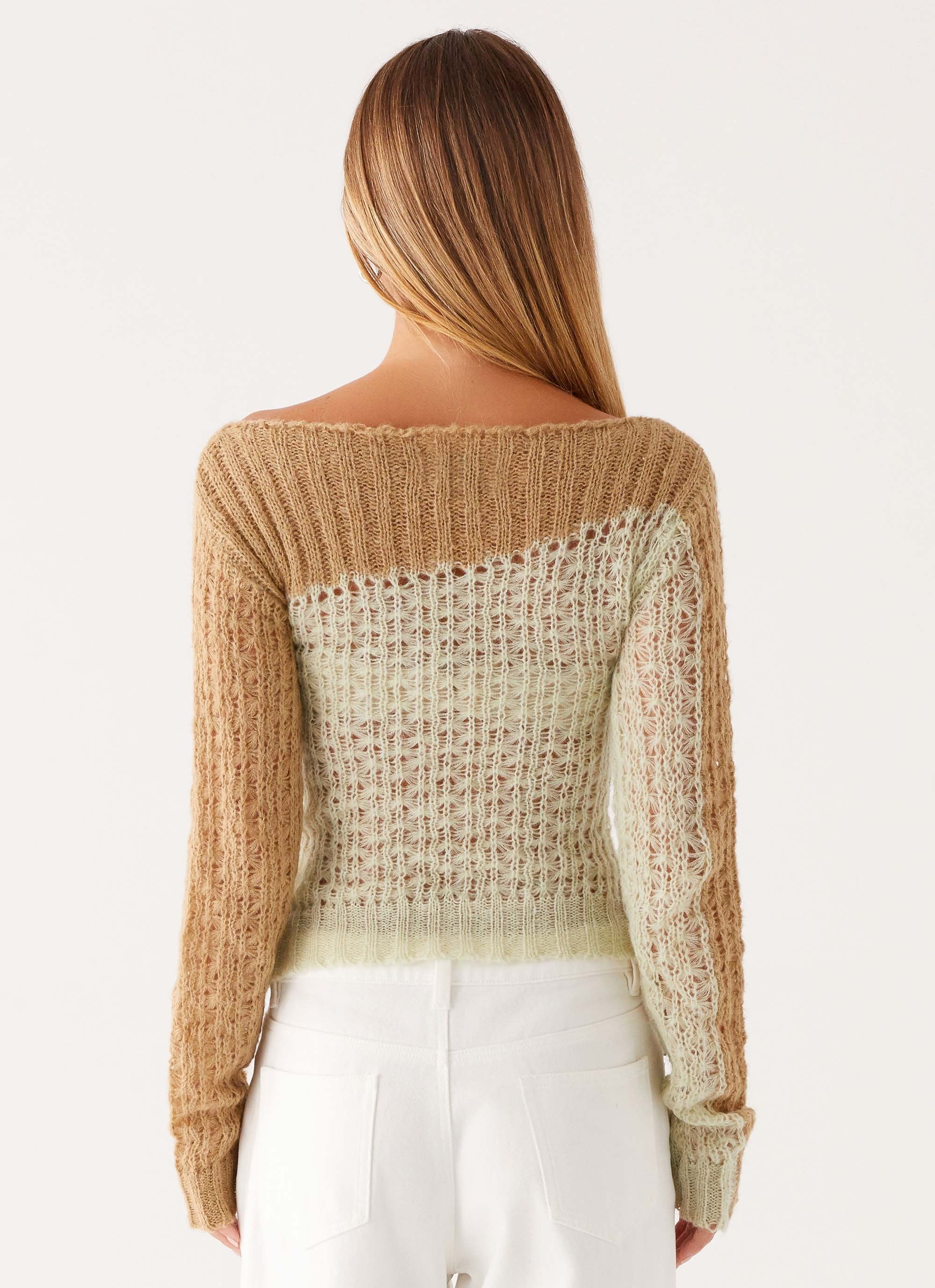 Gretchen Knit Top - Mint Spliced - Image 4