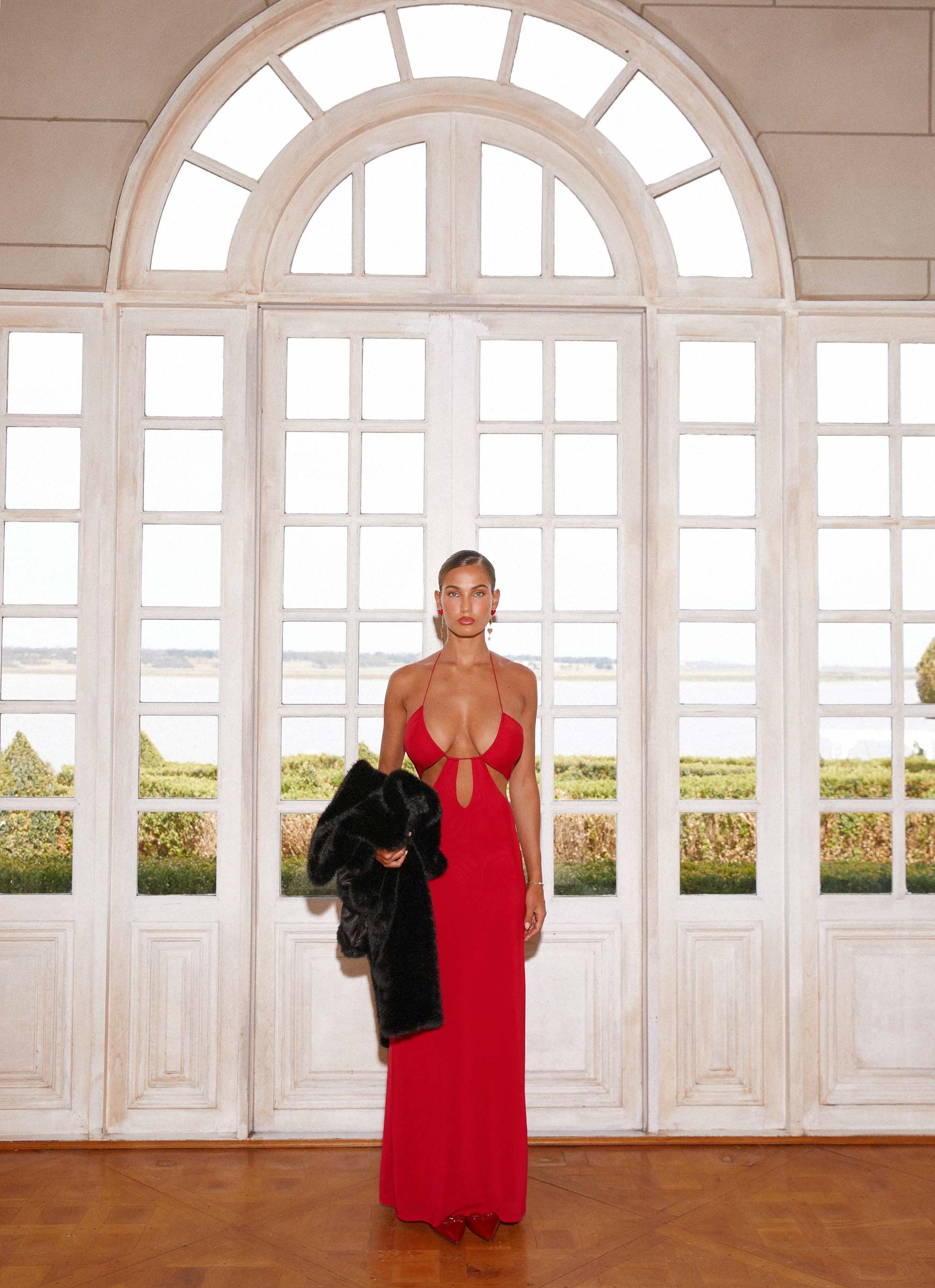 Hallie Maxi Dress - Red - Image 7
