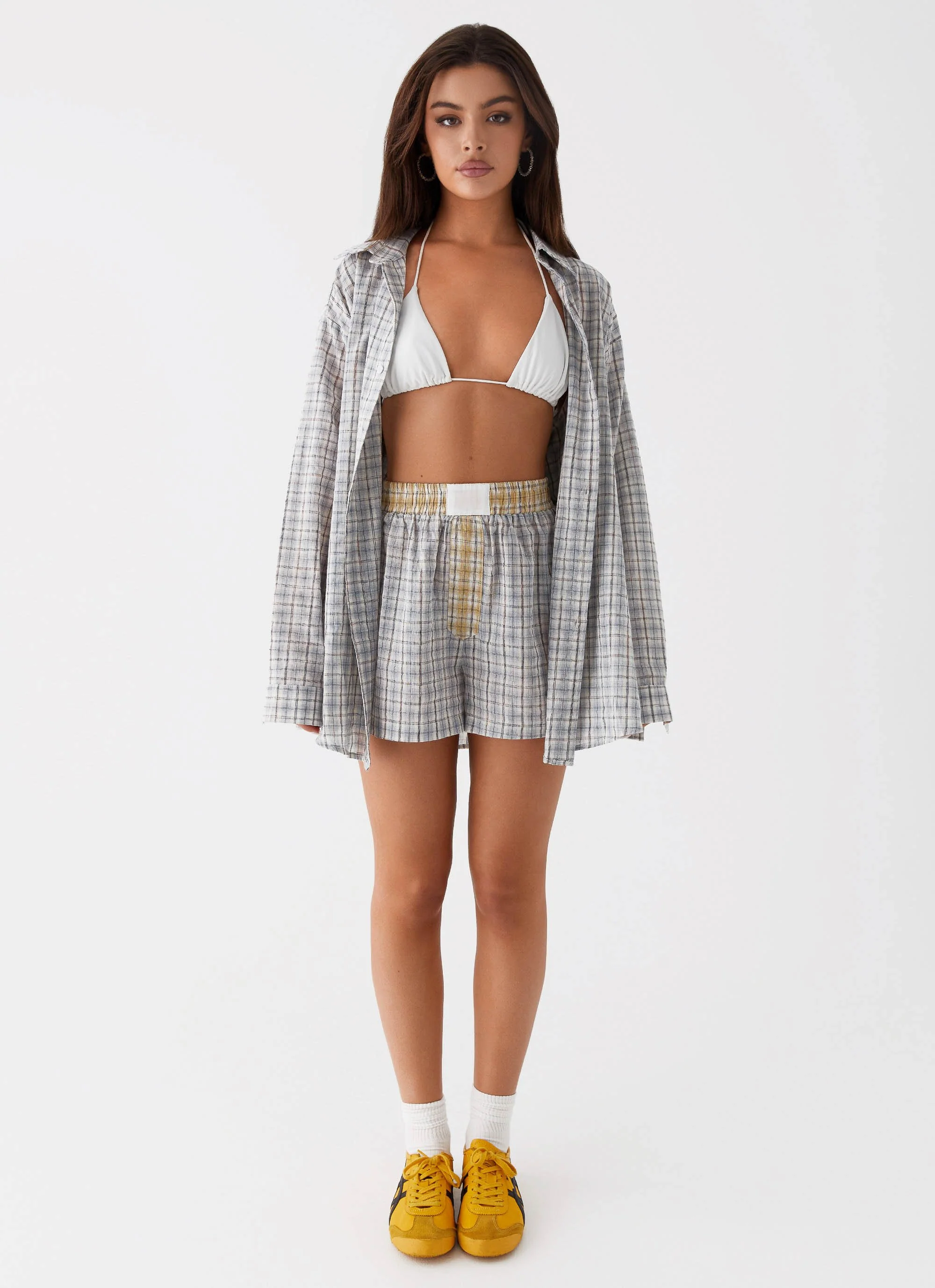 Harley Boxers - Grey Check - Image 2