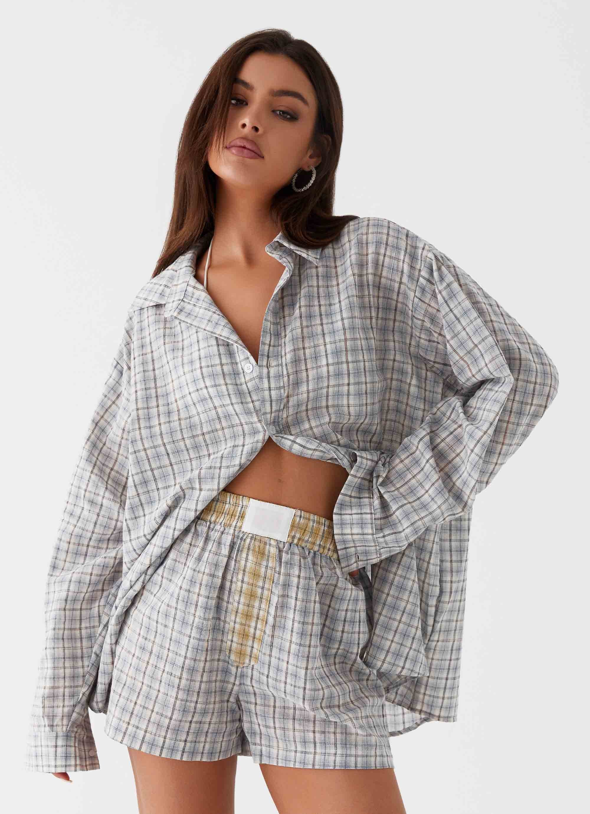 Harley Boxers - Grey Check - Image 5