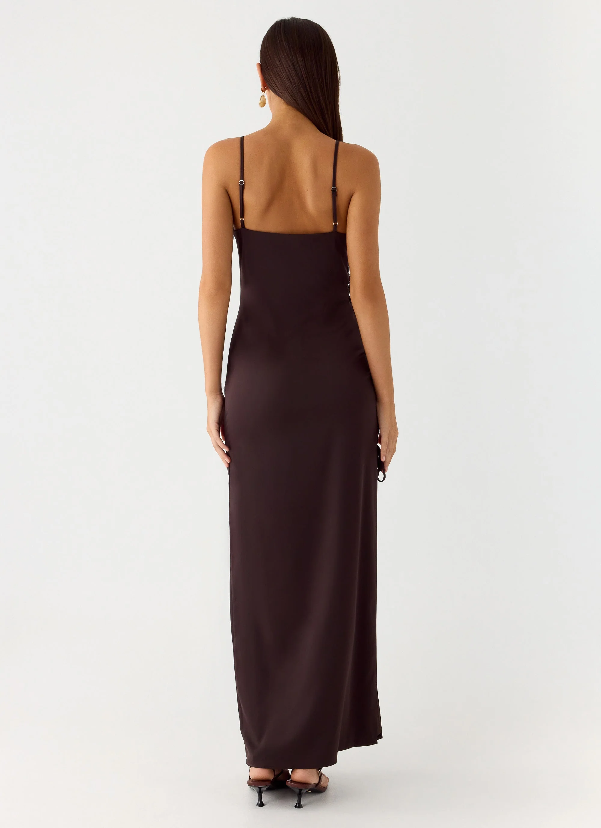 Hartwell Maxi Dress - Chocolate - Image 4
