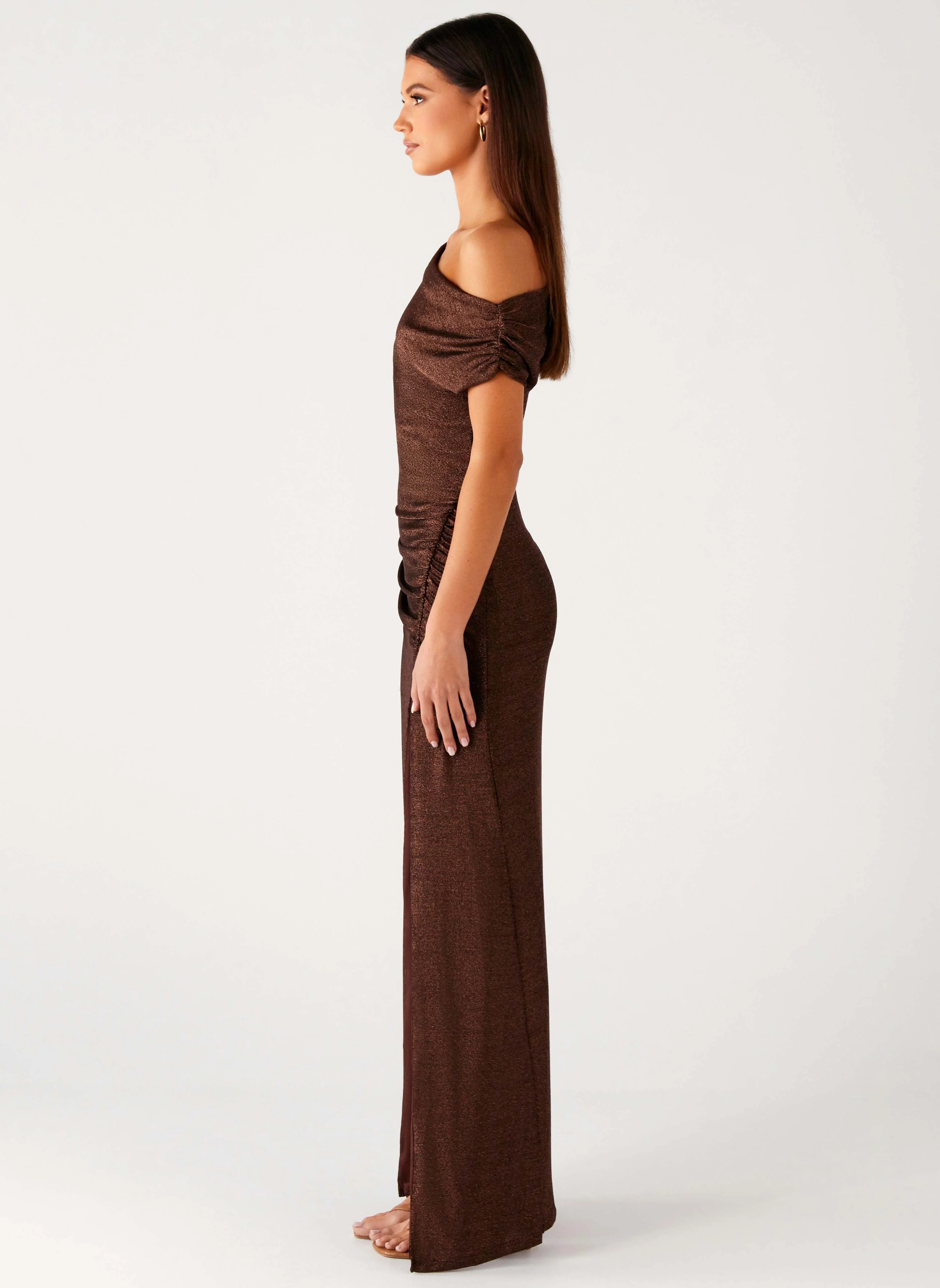 Harvest Moon Maxi Dress - Chocolate - Image 3