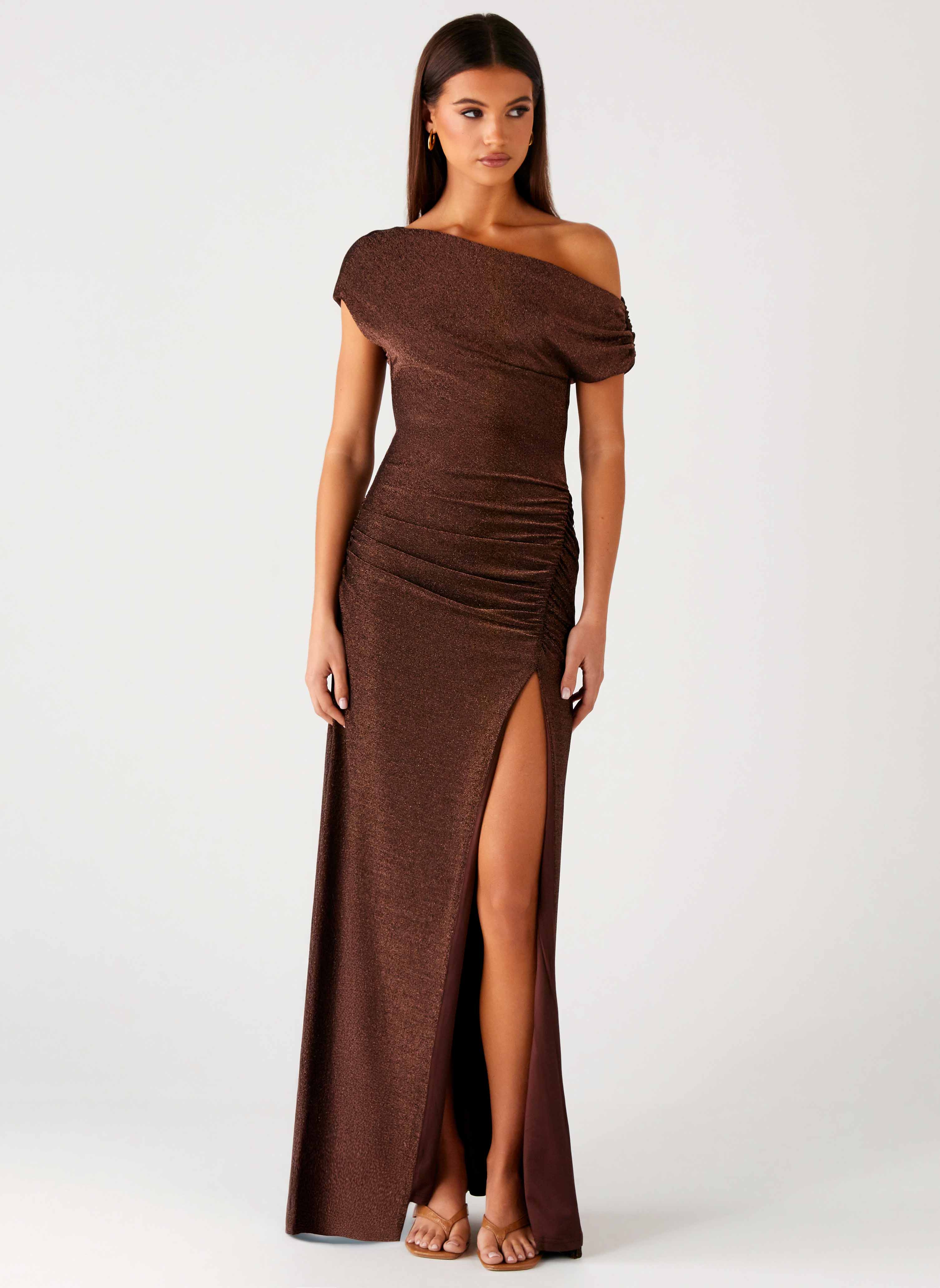 Harvest Moon Maxi Dress - Chocolate - Image 5