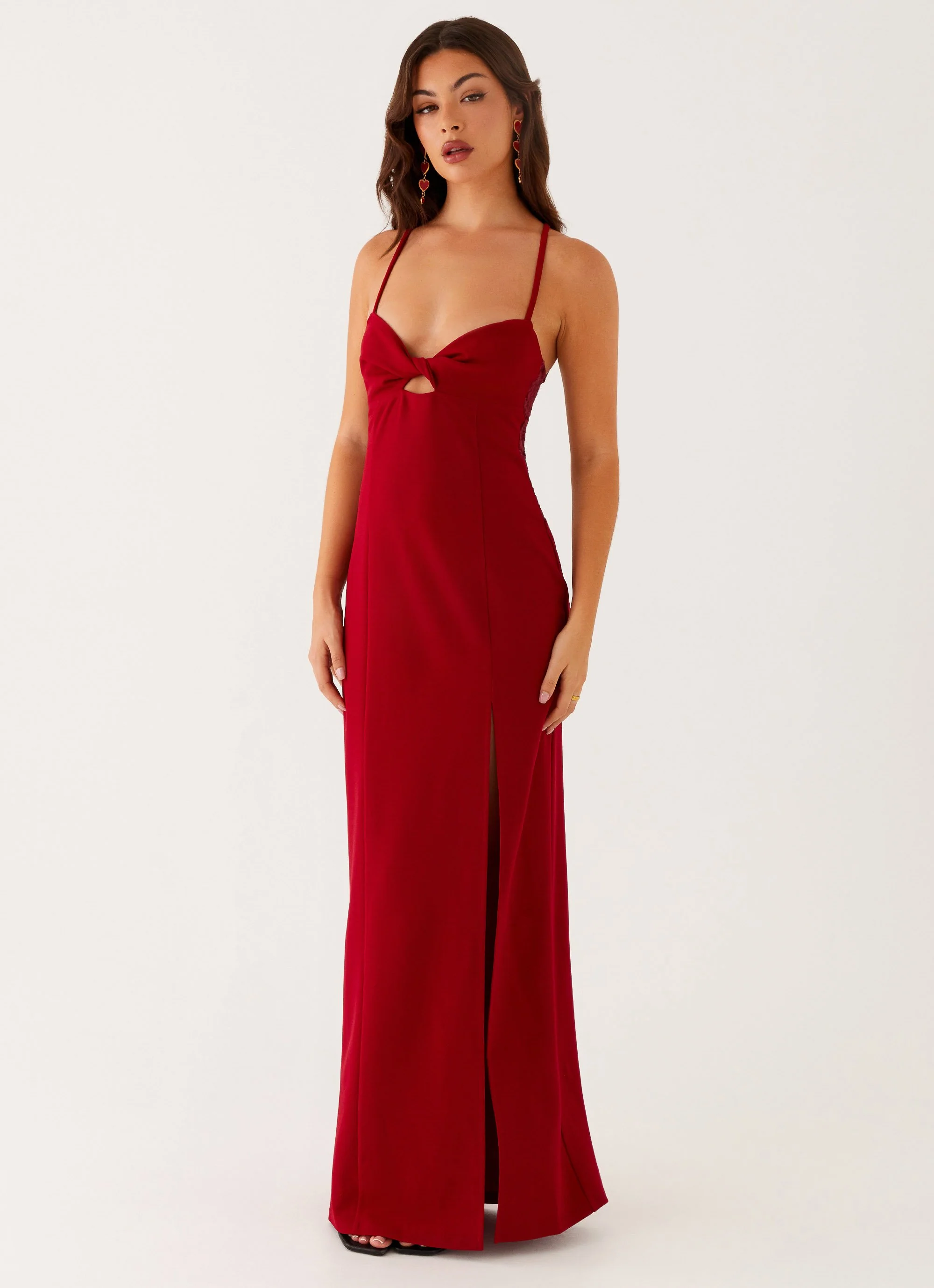 Heartbreaker Maxi Dress - Deep Red - Image 5