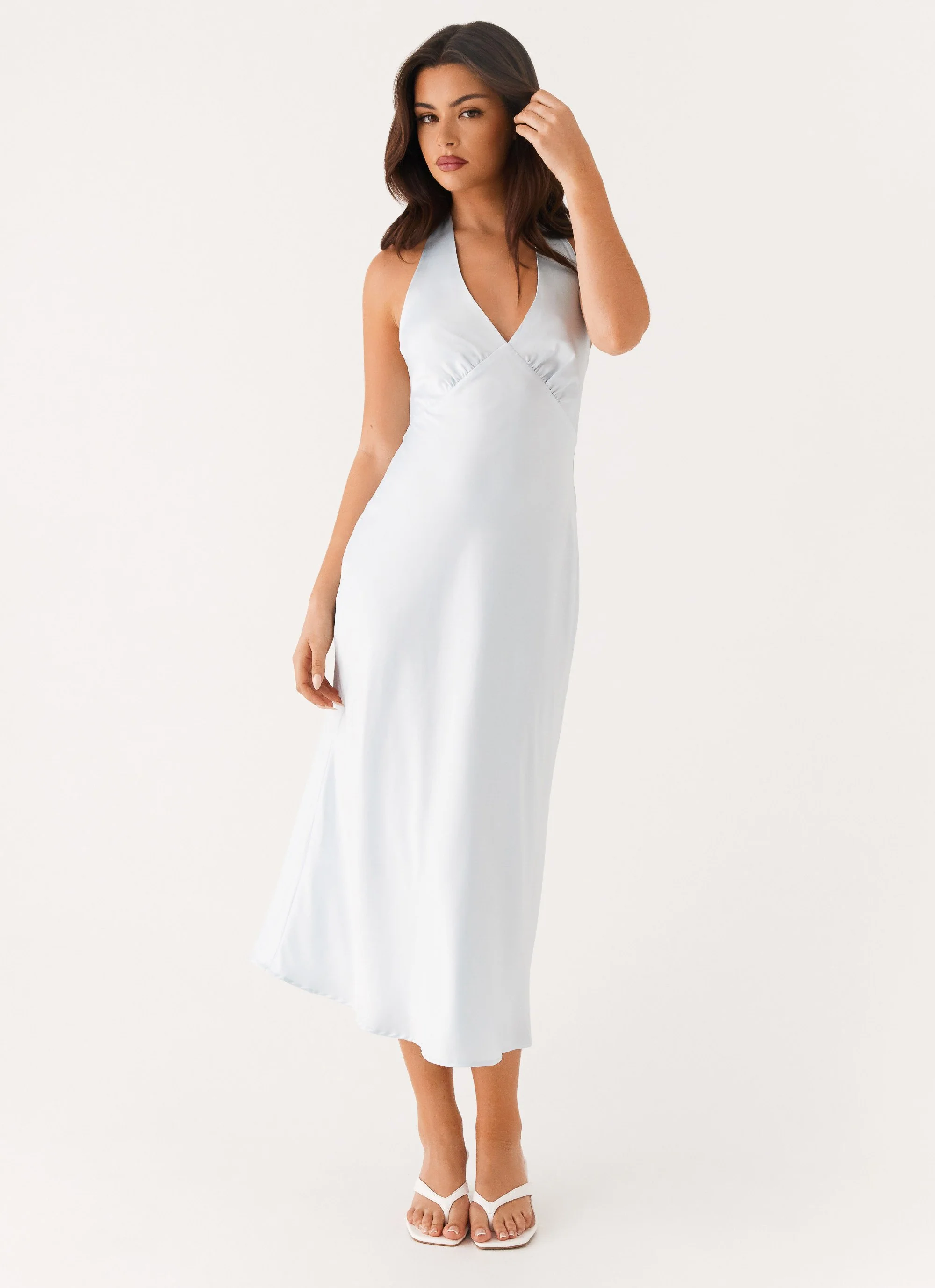 Heavy Hearted Midi Dress - Blue - Image 5
