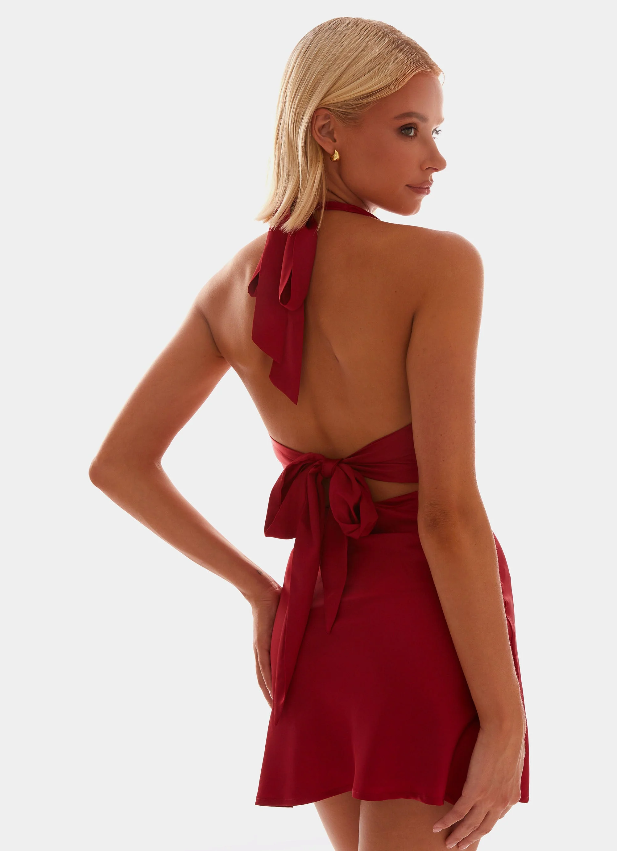 Heavy Hearted Mini Dress - Red - Image 6