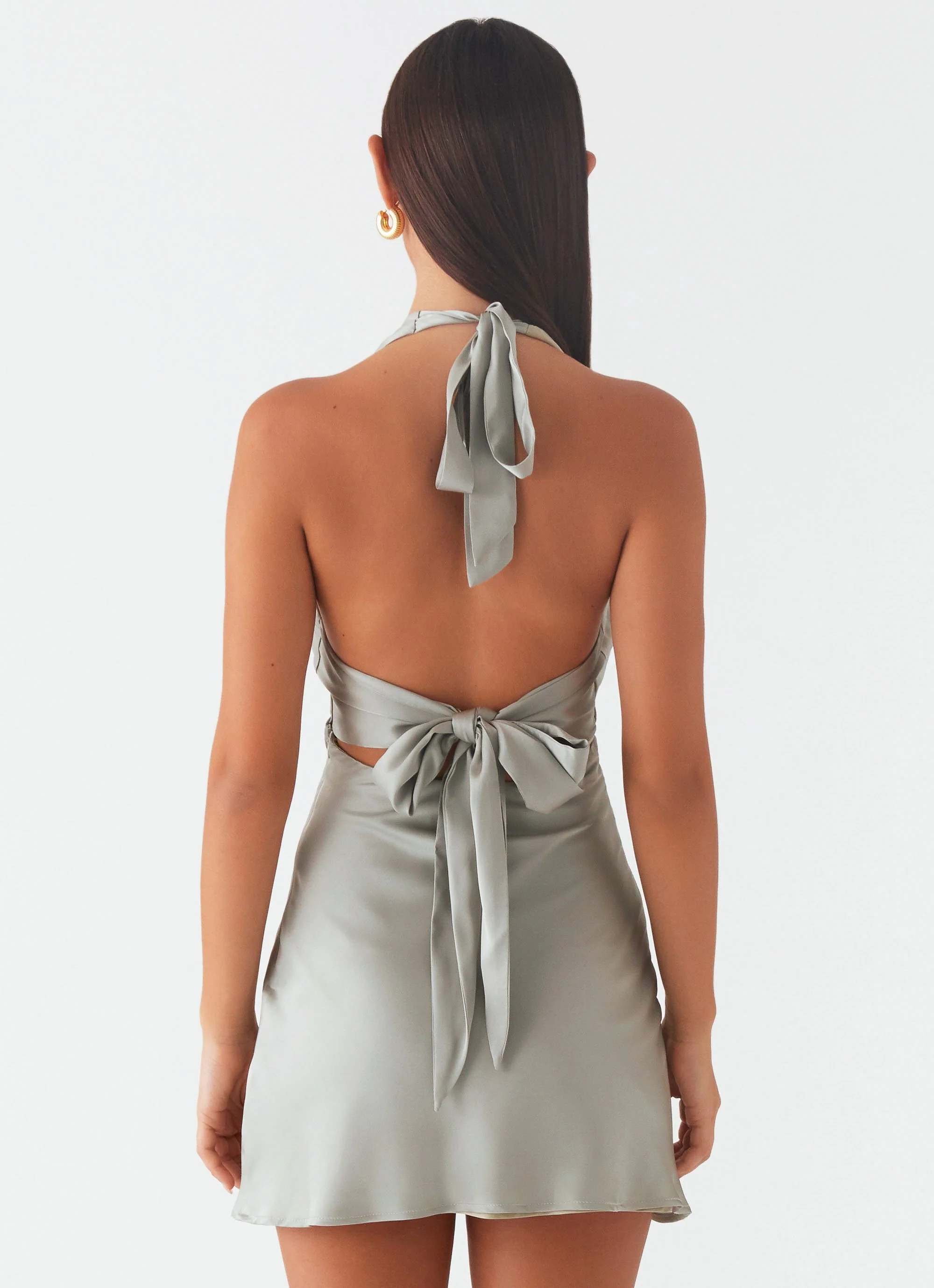 Heavy Hearted Mini Dress - Sage - Image 5