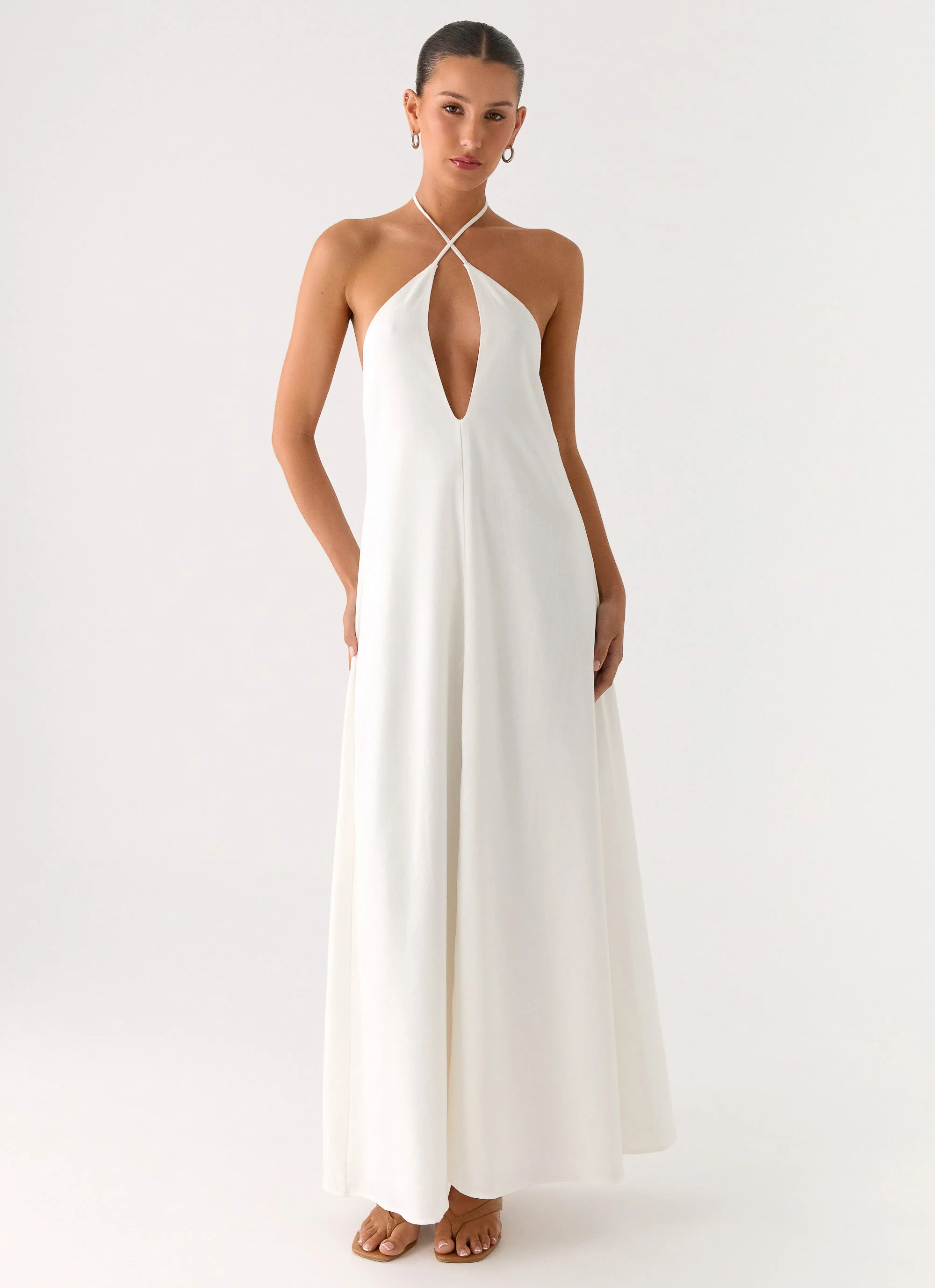 Helden Maxi Dress - White - Image 4