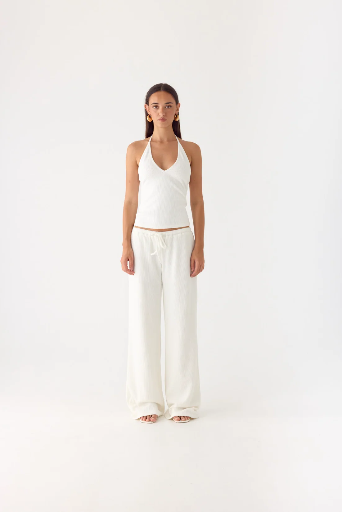 Henry Low Rise Pant - Ivory - Image 7
