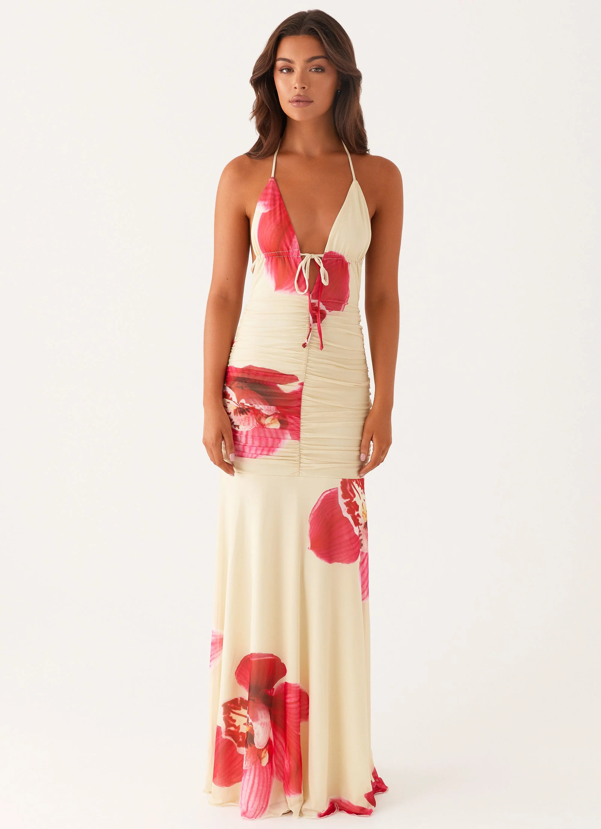 Hollywood Maxi Dress - Orchid Yellow - Image 2