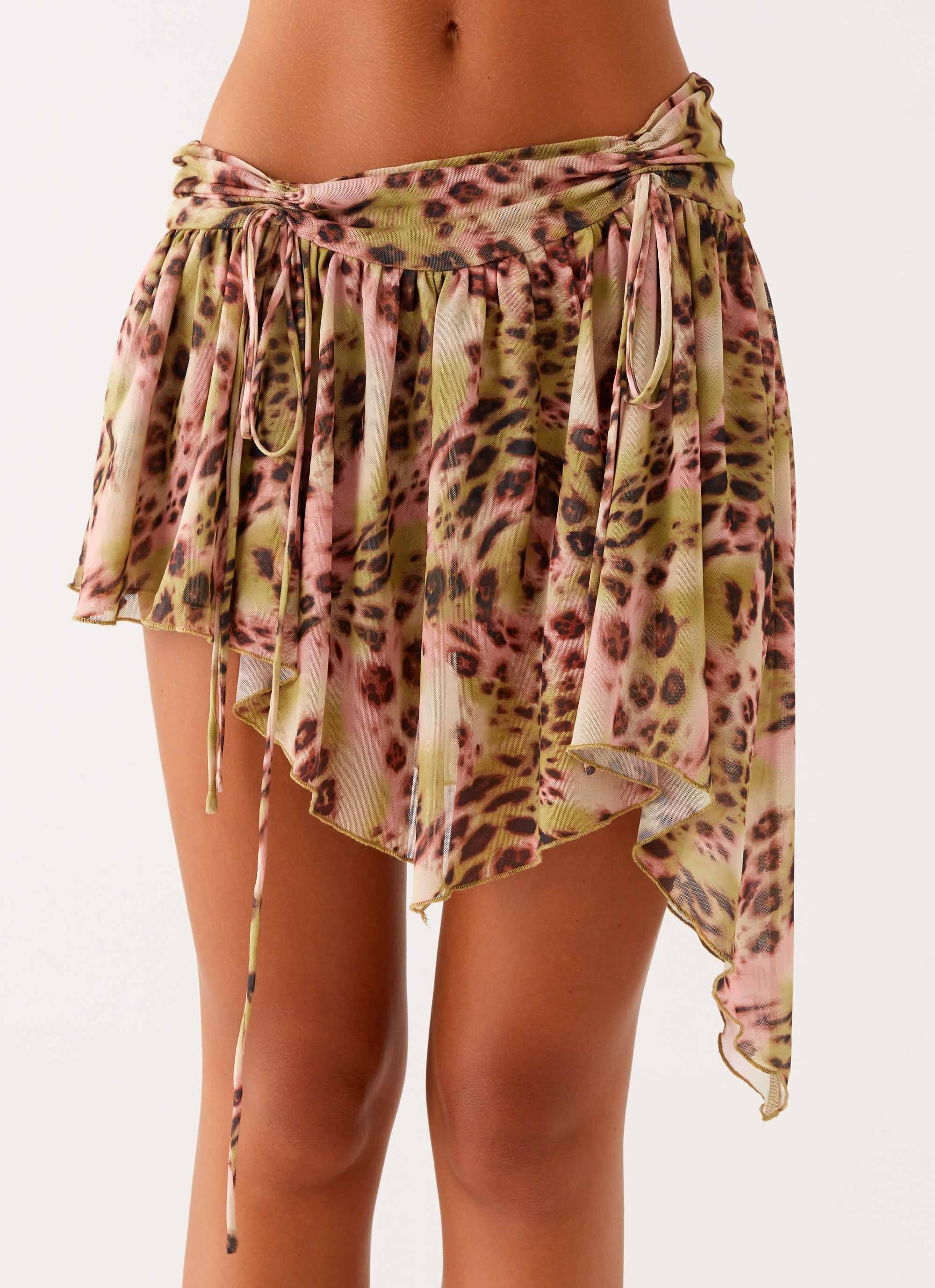 Hot Like Me Mini Skirt - Swirl Leopard - Image 5
