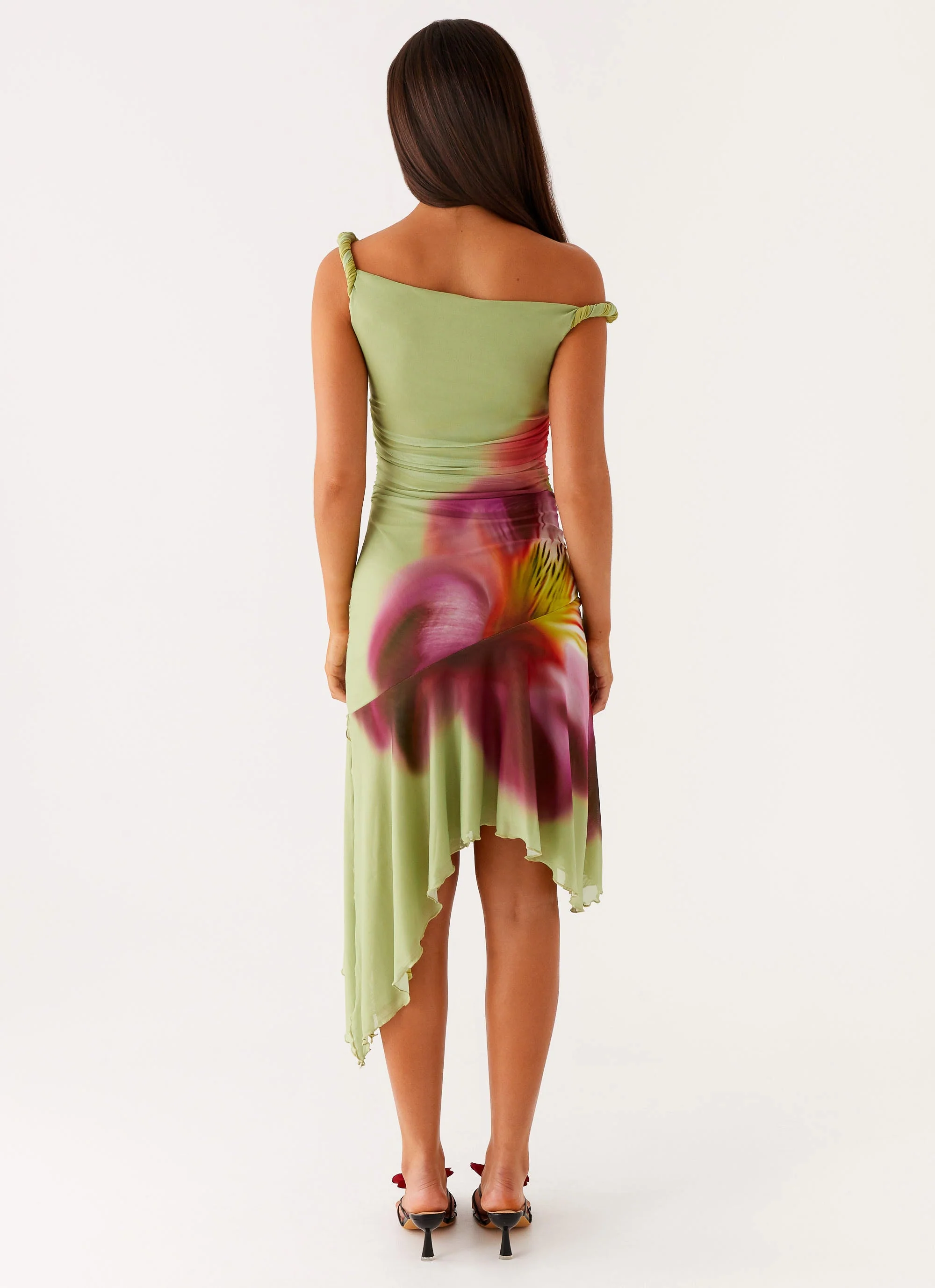 Huntah Midi Dress - Green Tropical - Image 6