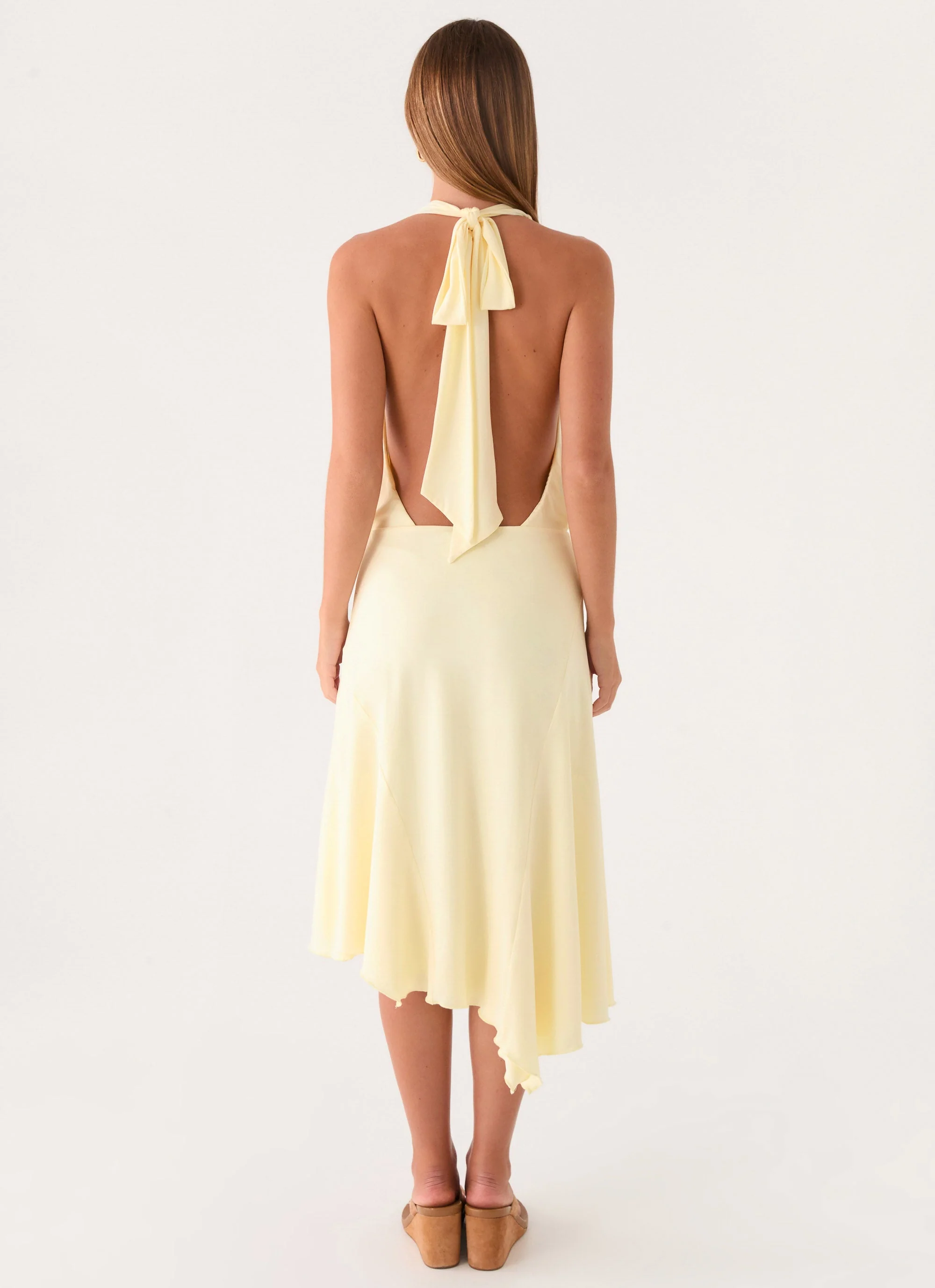 Ignite It Midi Dress - Lemon - Image 3