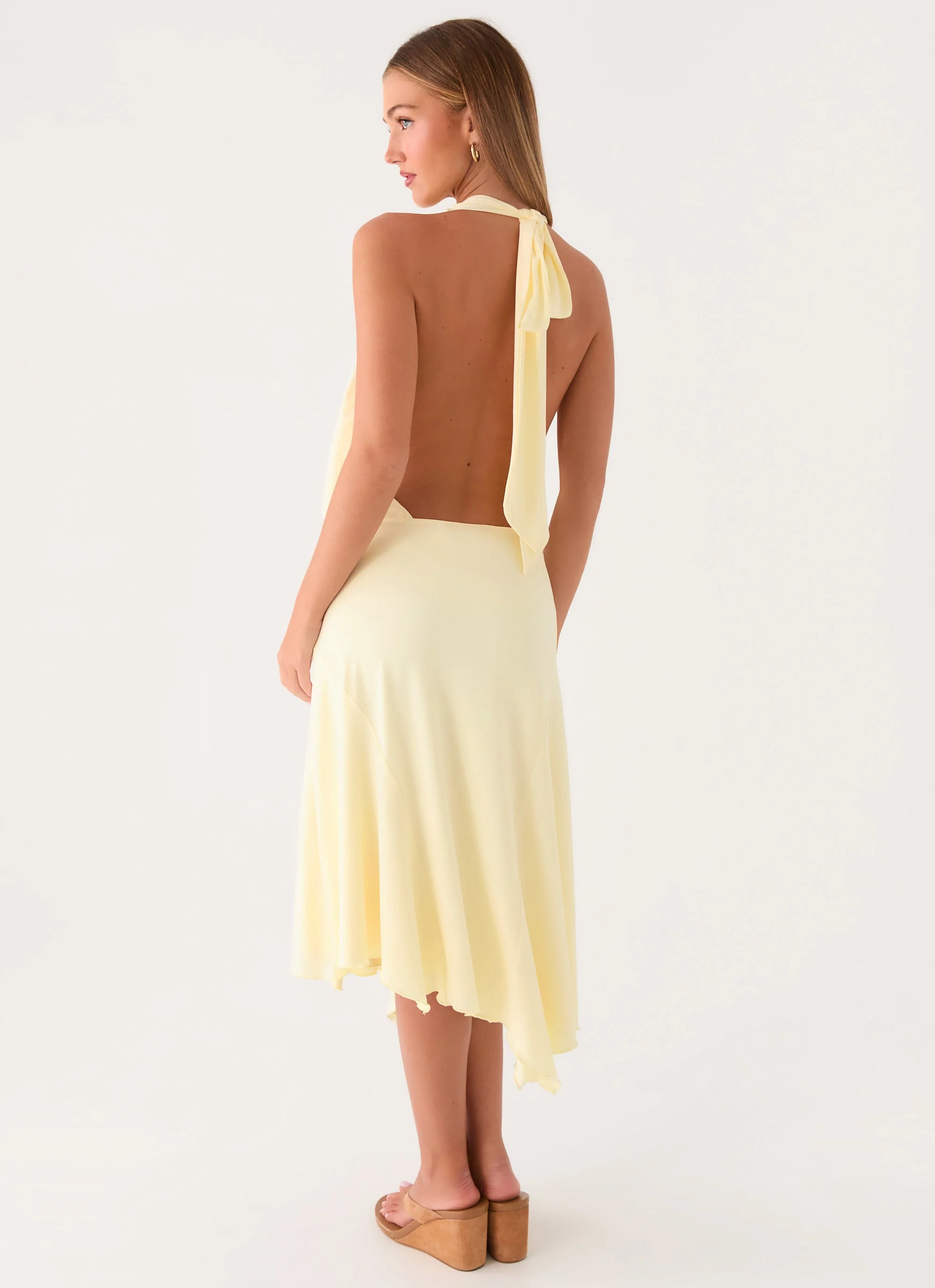 Ignite It Midi Dress - Lemon - Image 7