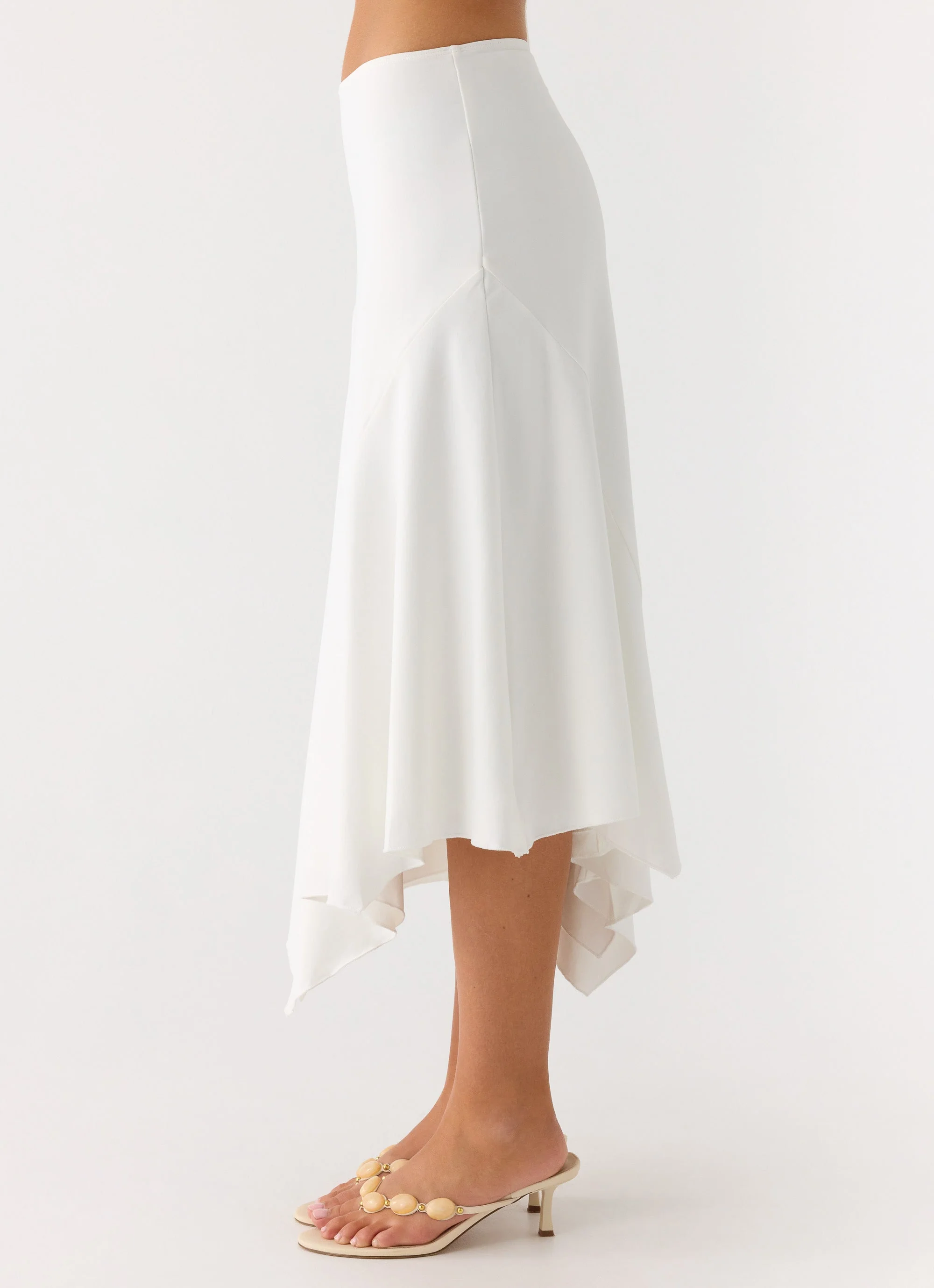 Ignite It Midi Skirt - White - Image 4