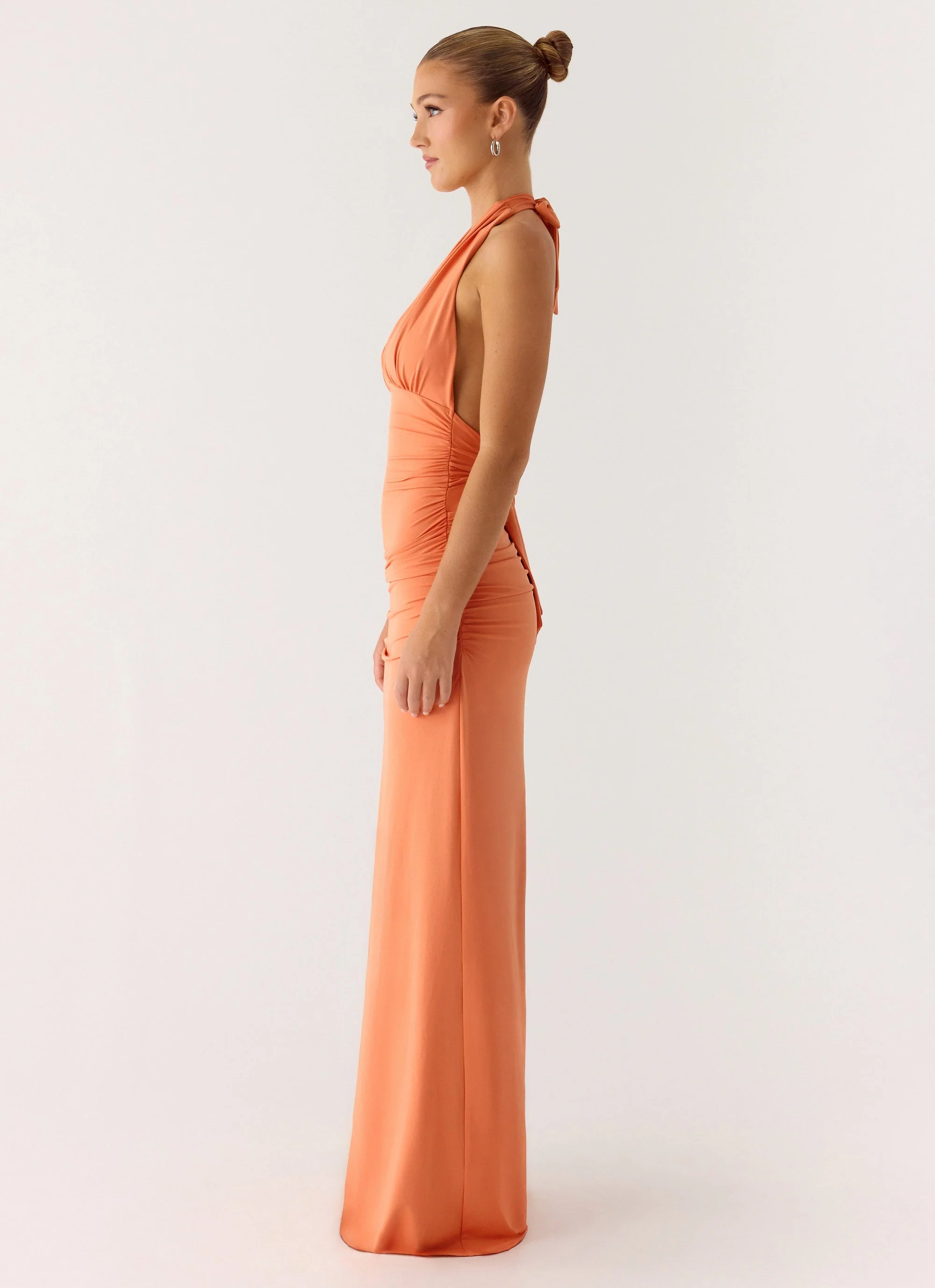 Ilaria Halter Maxi Dress - Apricot - Image 2