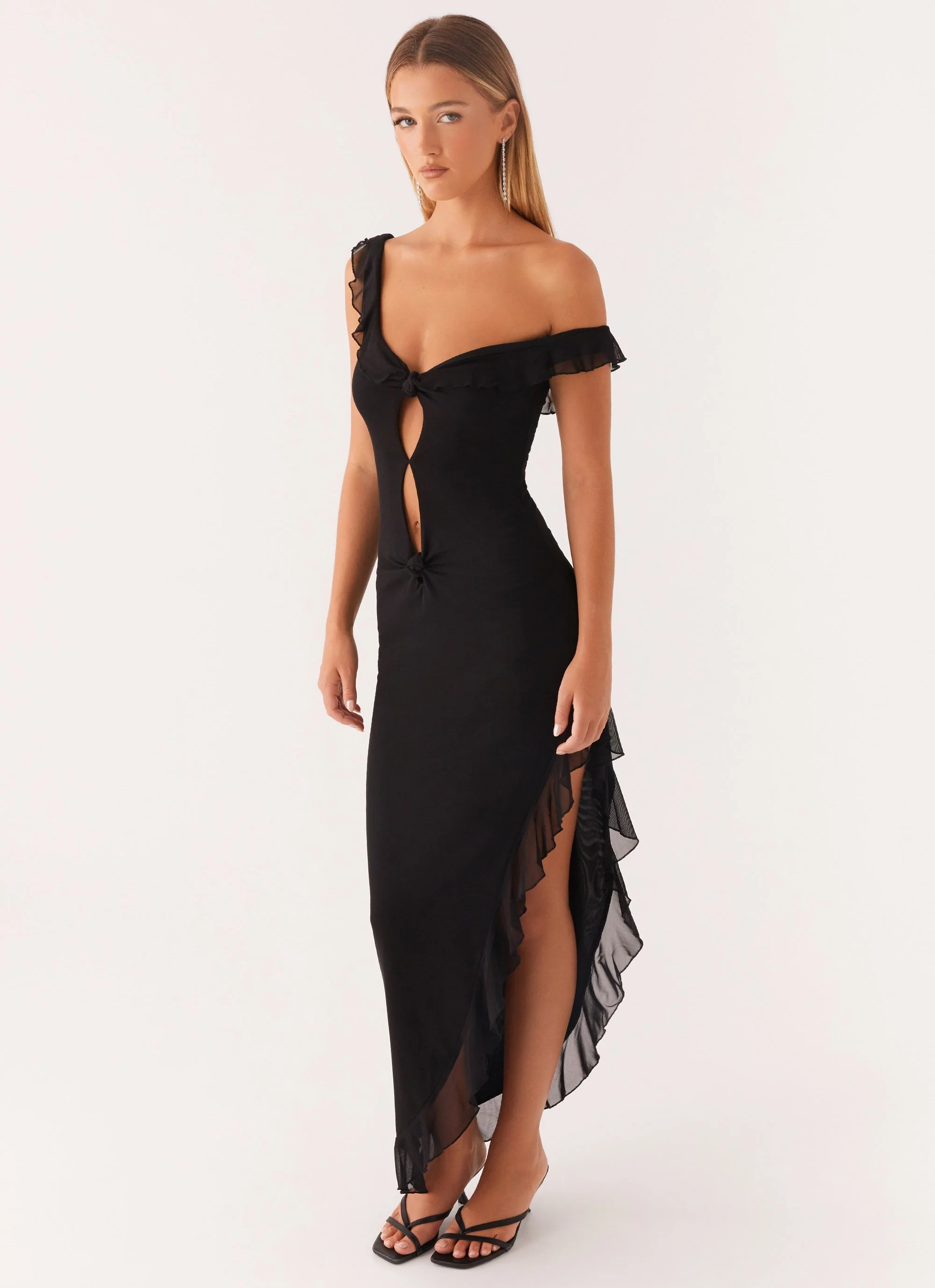 Impossible Cut Out Midi Dress - Black - Image 3