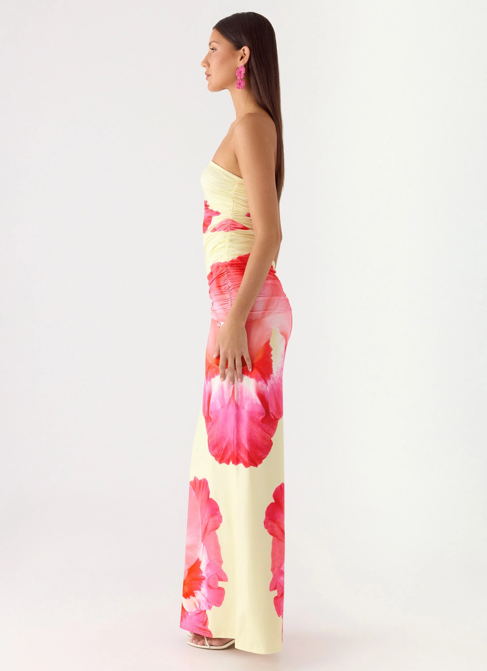 In The Rhythm Maxi Dress - Yellow Floral Spritz - Image 2