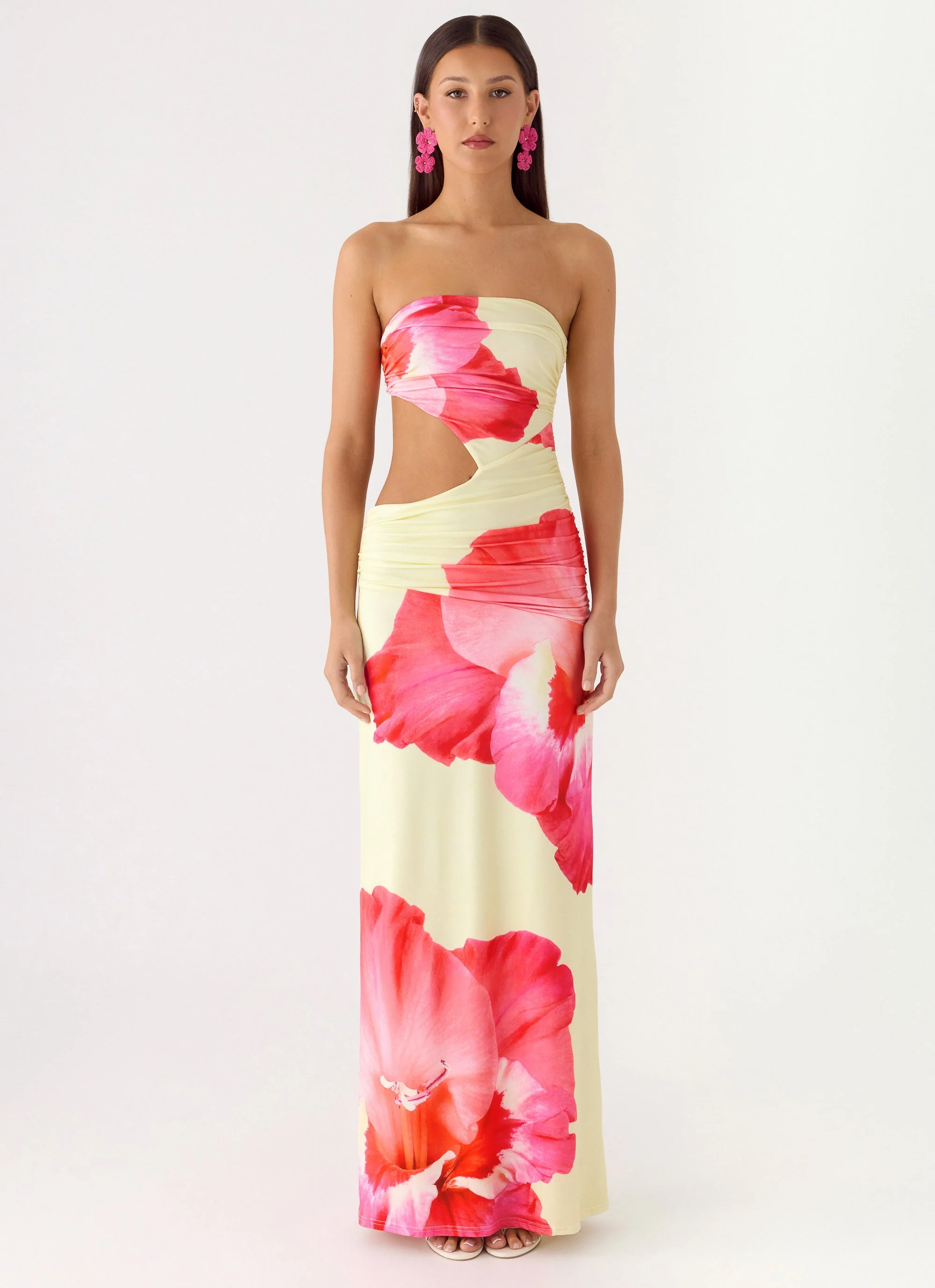 In The Rhythm Maxi Dress - Yellow Floral Spritz - Image 5