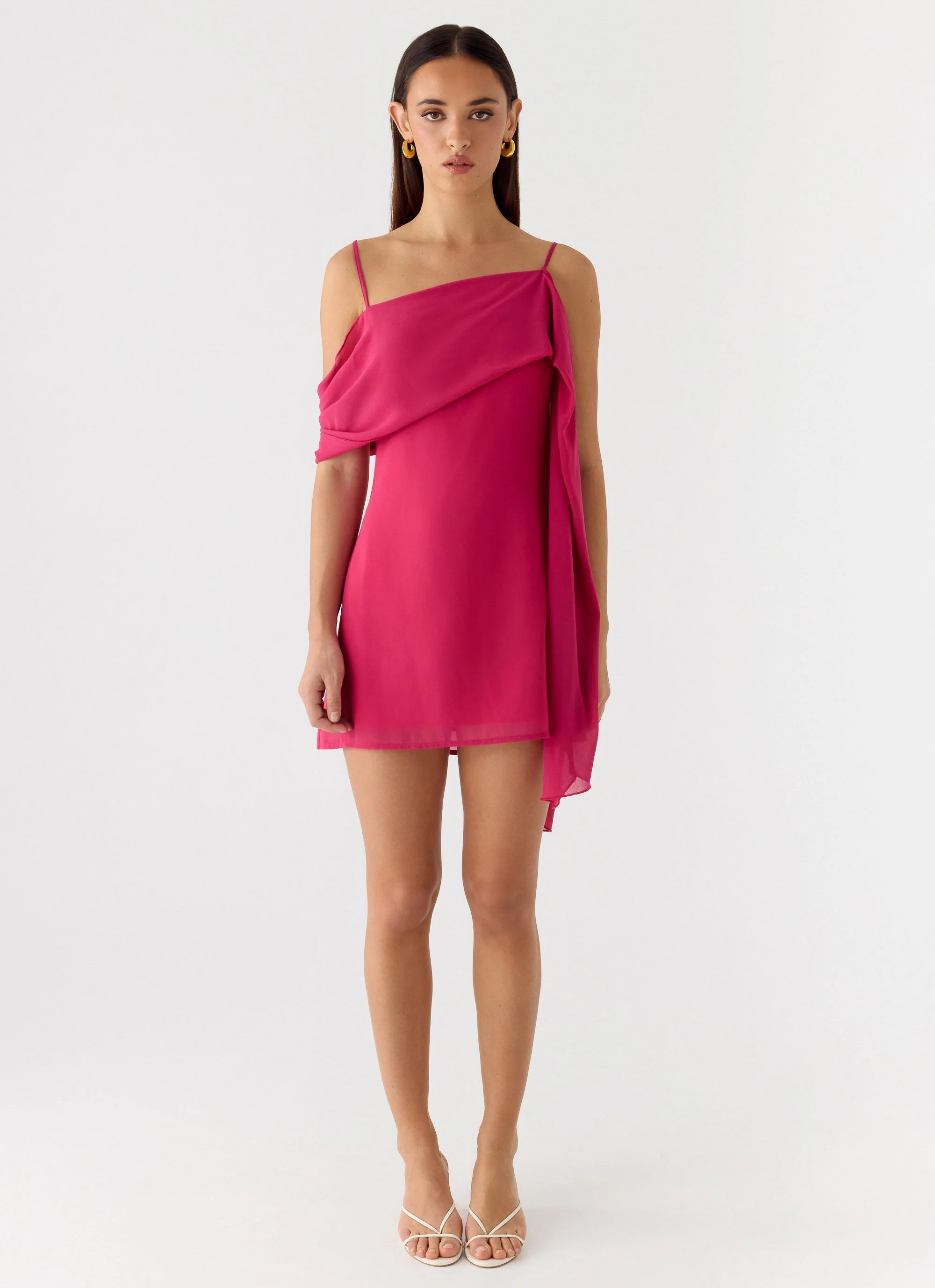 In Your Place Mini Dress - Fuchsia - Image 4