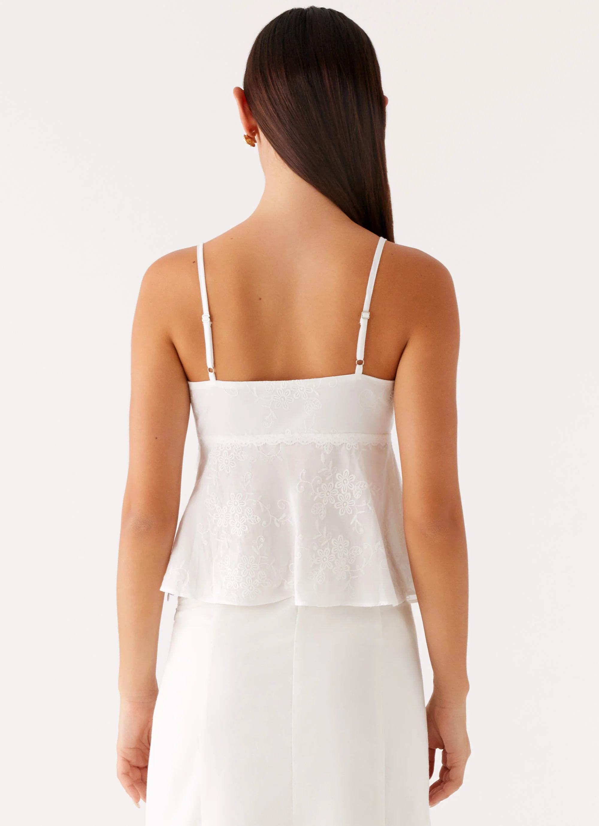 Irena Cami Top - White - Image 4