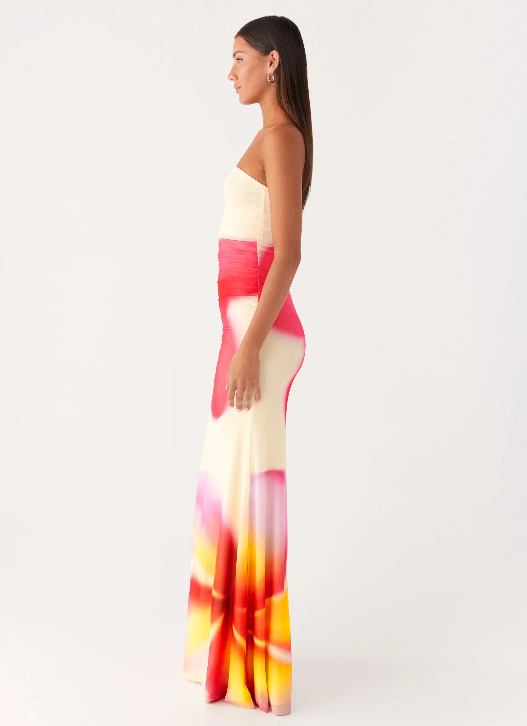 Iroha Strapless Maxi Dress - Frangipani Yellow - Image 2