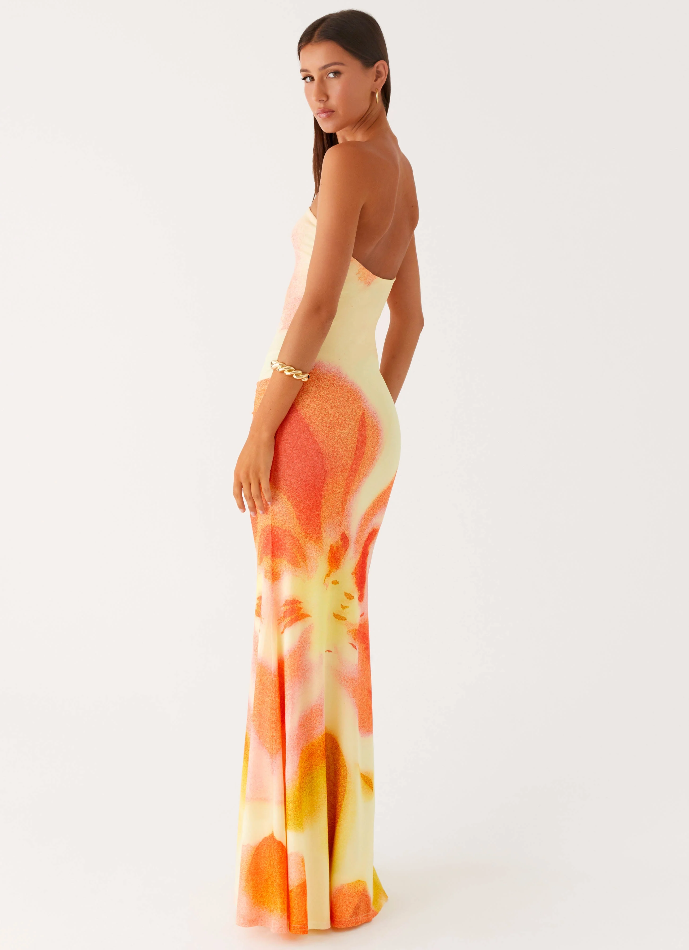 Iroha Strapless Maxi Dress - Mimosa Blossom - Image 3