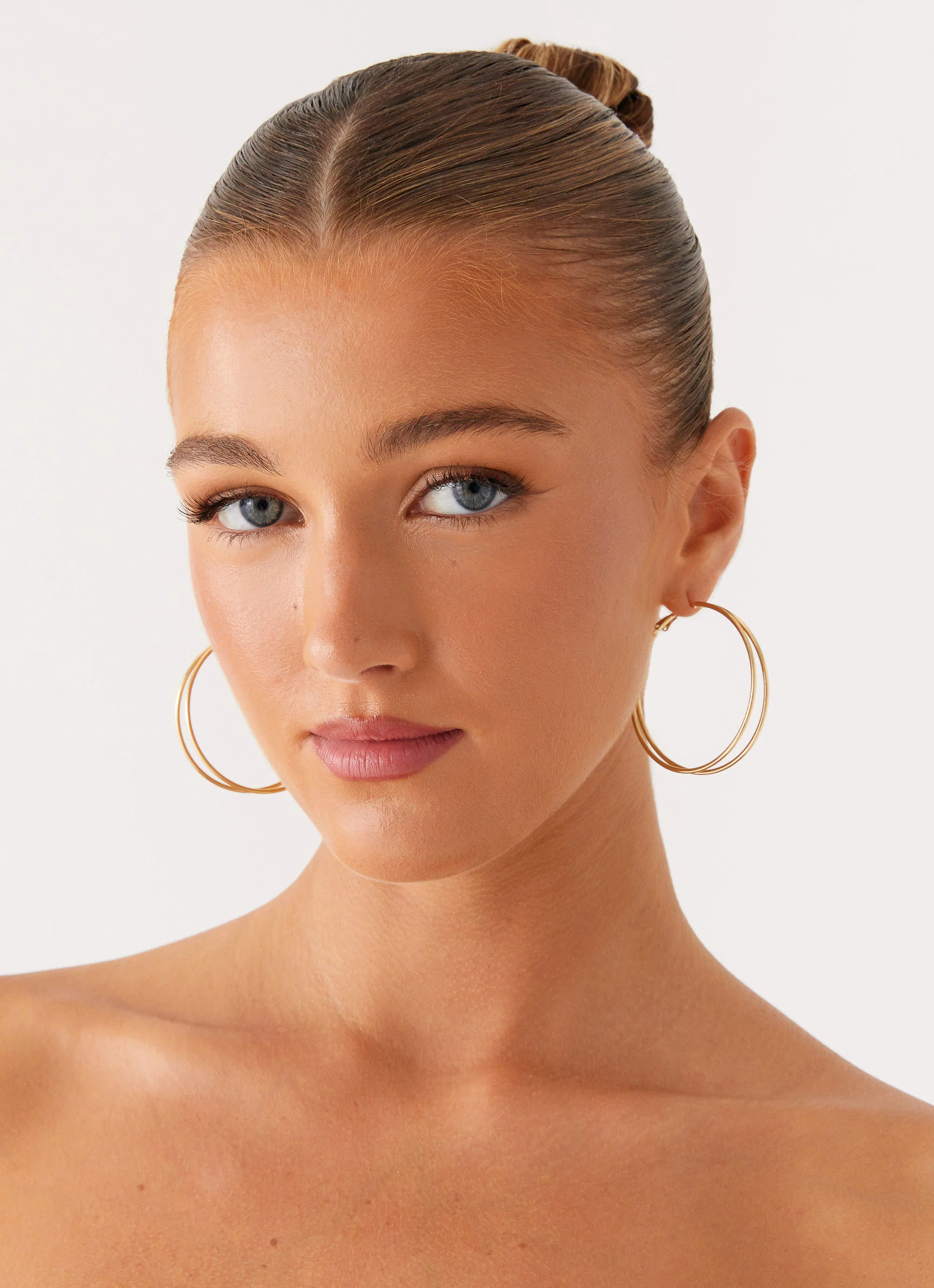 Isabetta Hoop Earrings - Gold - Image 2