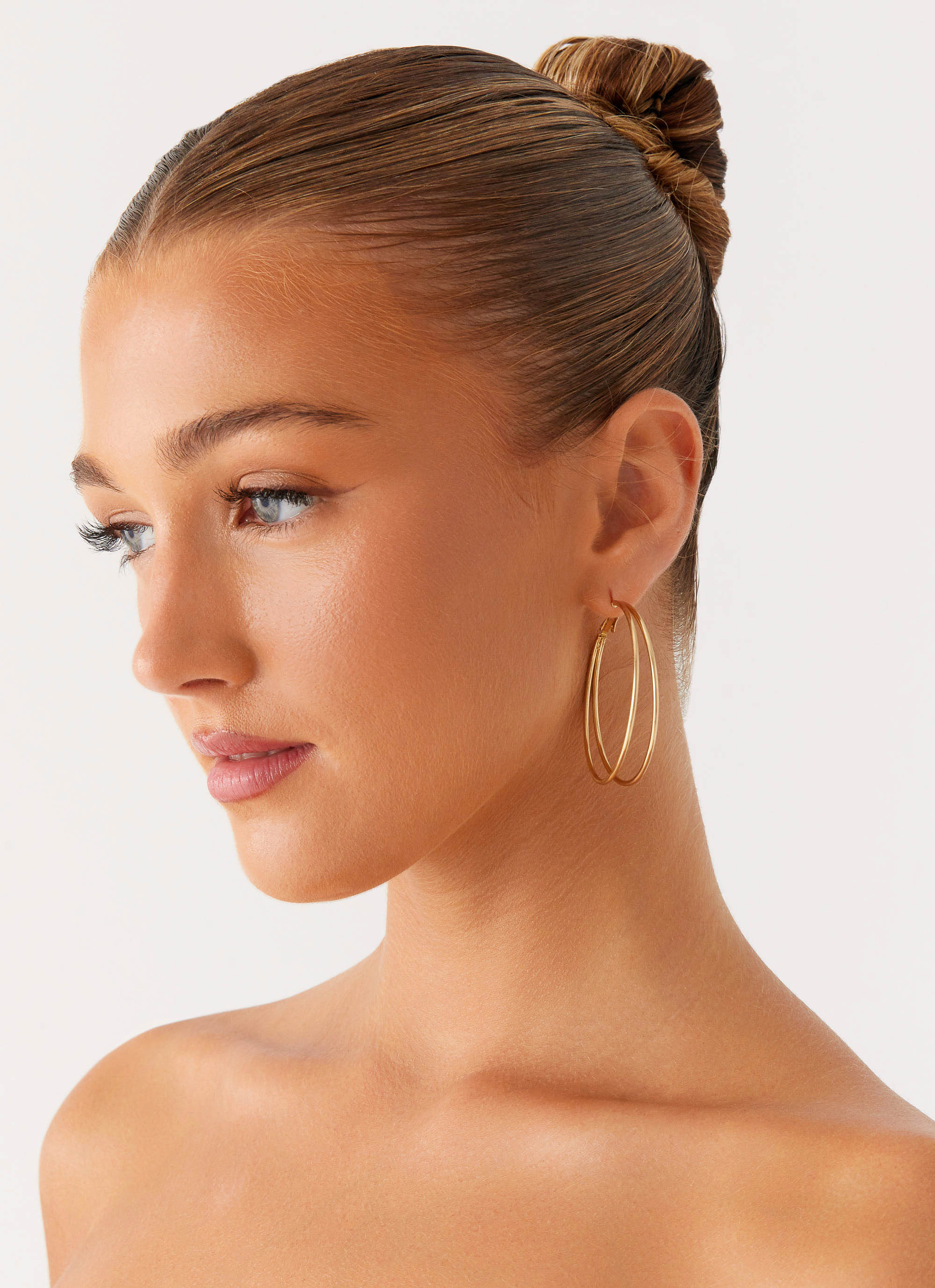 Isabetta Hoop Earrings - Gold - Image 3