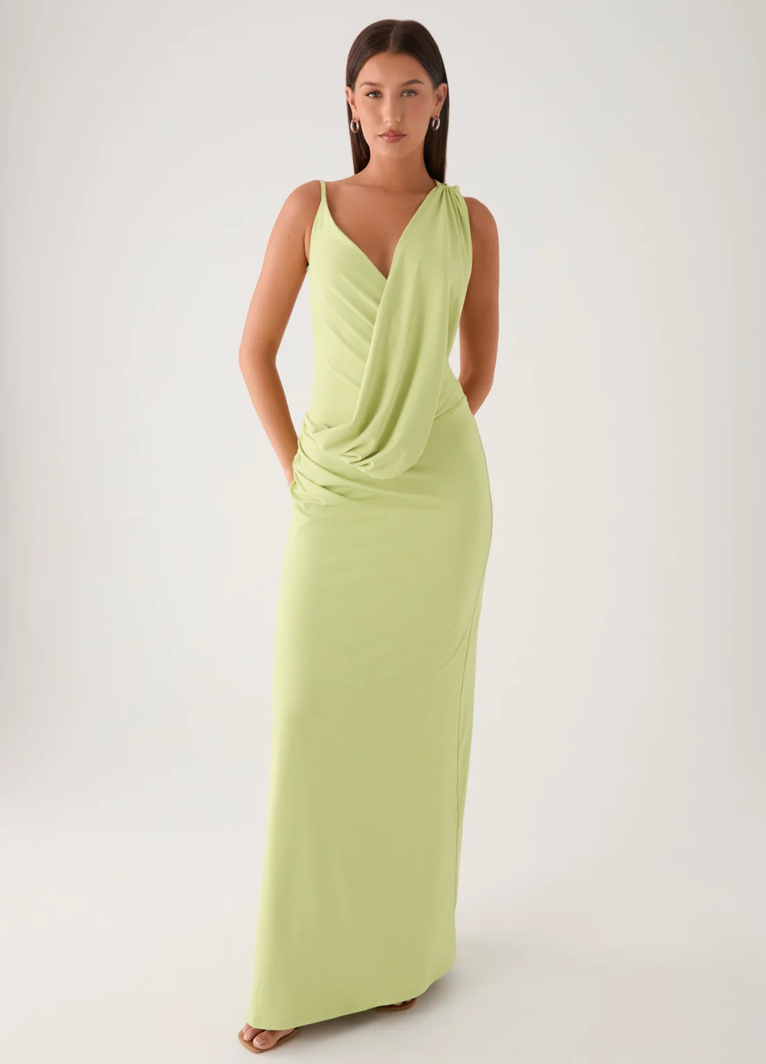 Isamaya Maxi Dress - Lime - Image 7