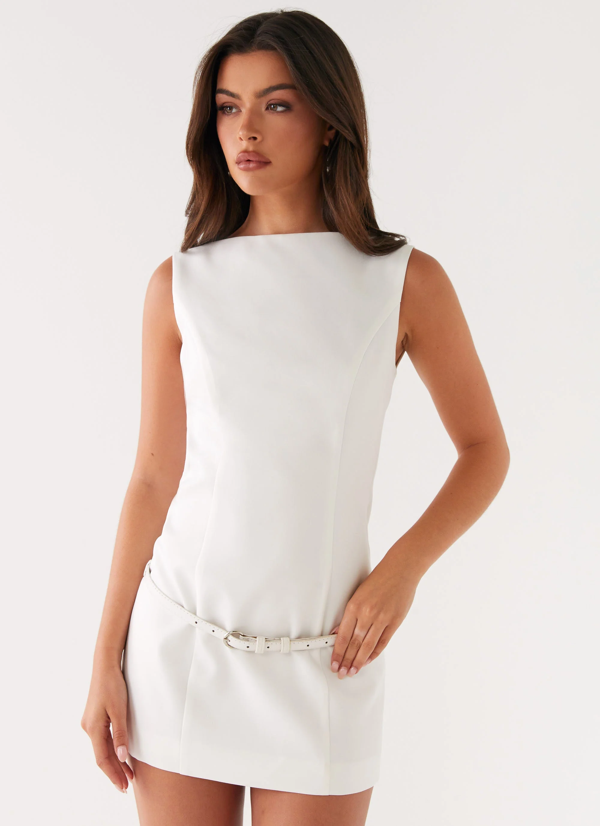 Jaci Mini Dress - White - Image 2
