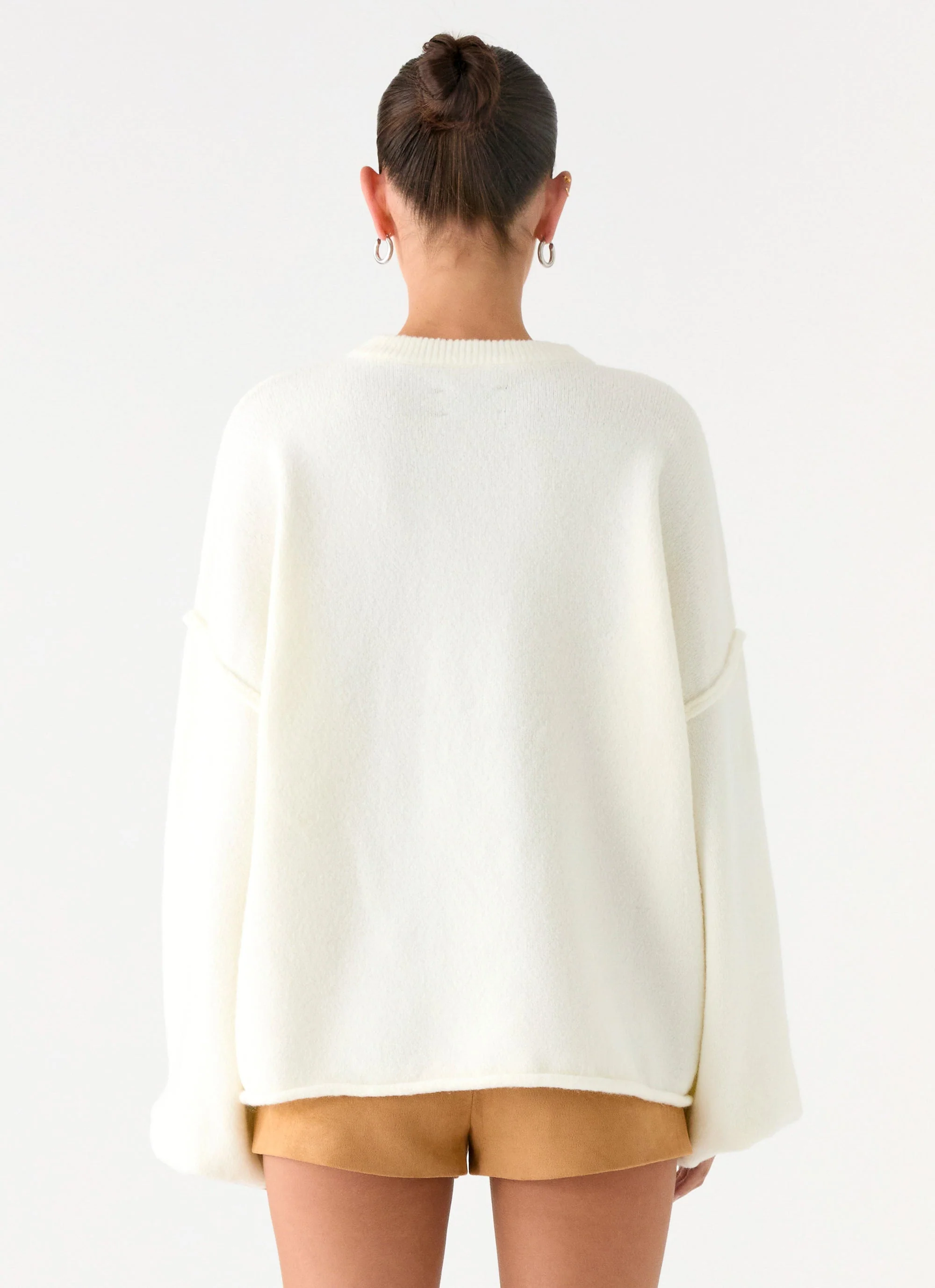 Jack Oversized Knit Sweater - Cream - Image 3