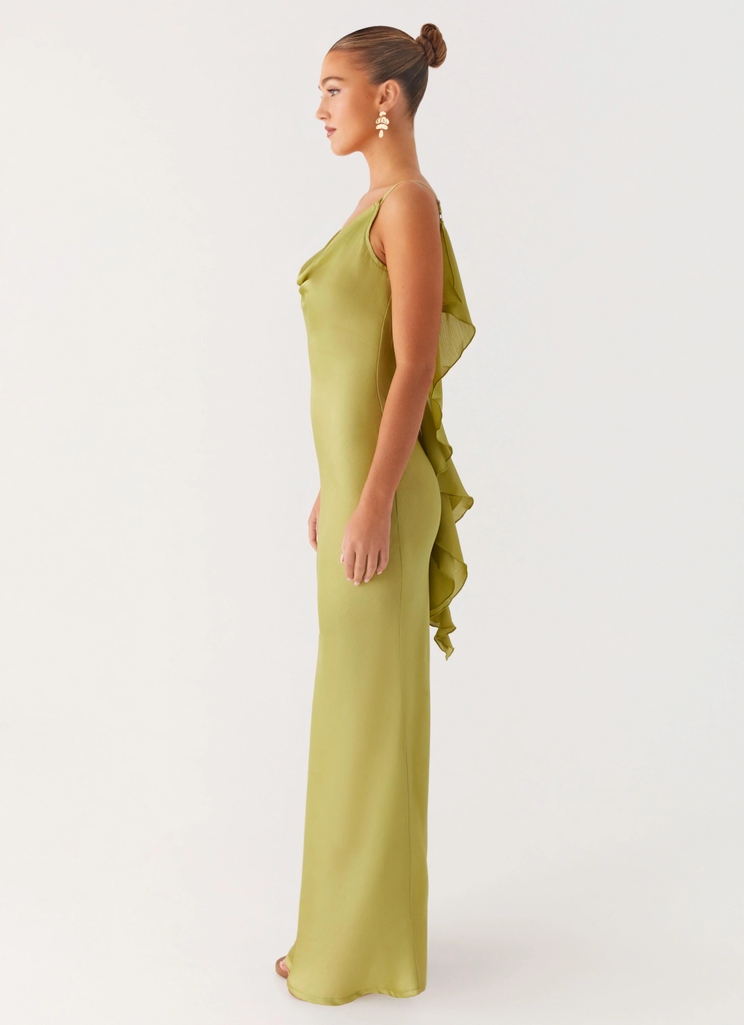 Jade Escape Maxi Dress - Lime - Image 3