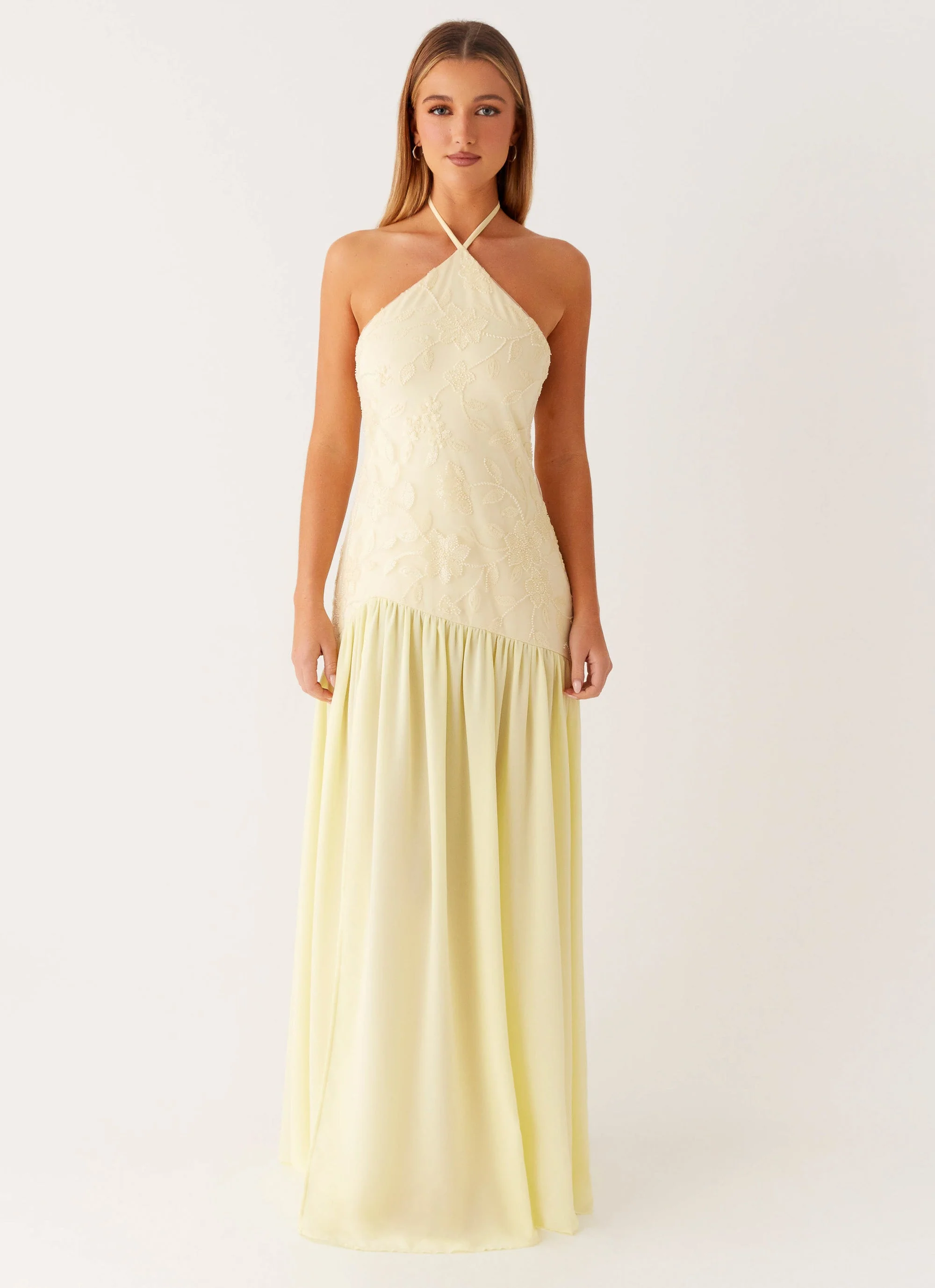 Janelle Beaded Maxi Dress - Yellow - Image 4
