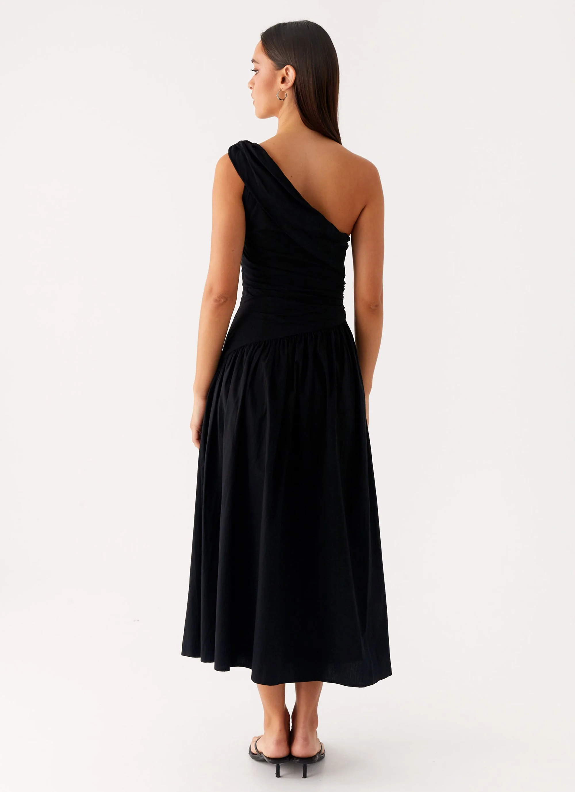 Janessa Midi Dress - Black - Image 4