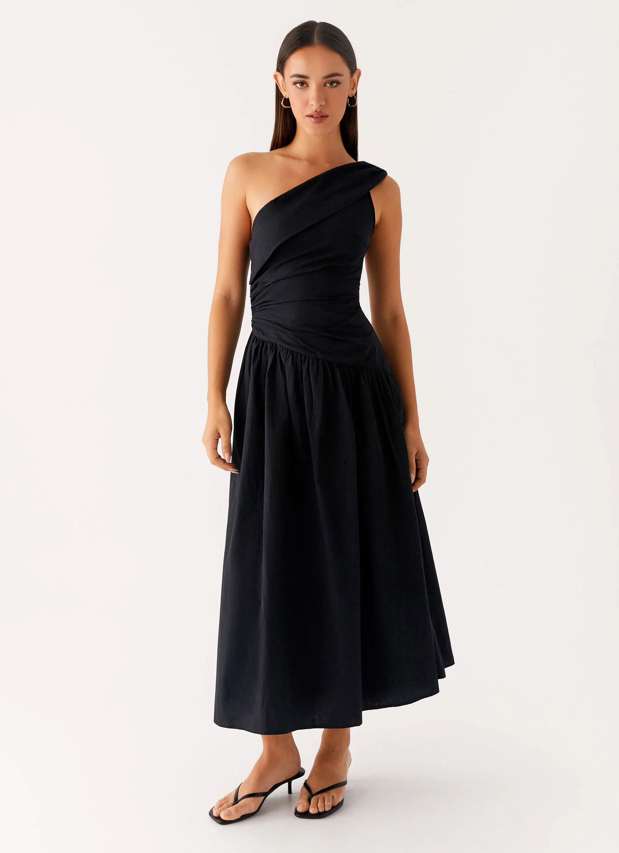 Janessa Midi Dress - Black - Image 6