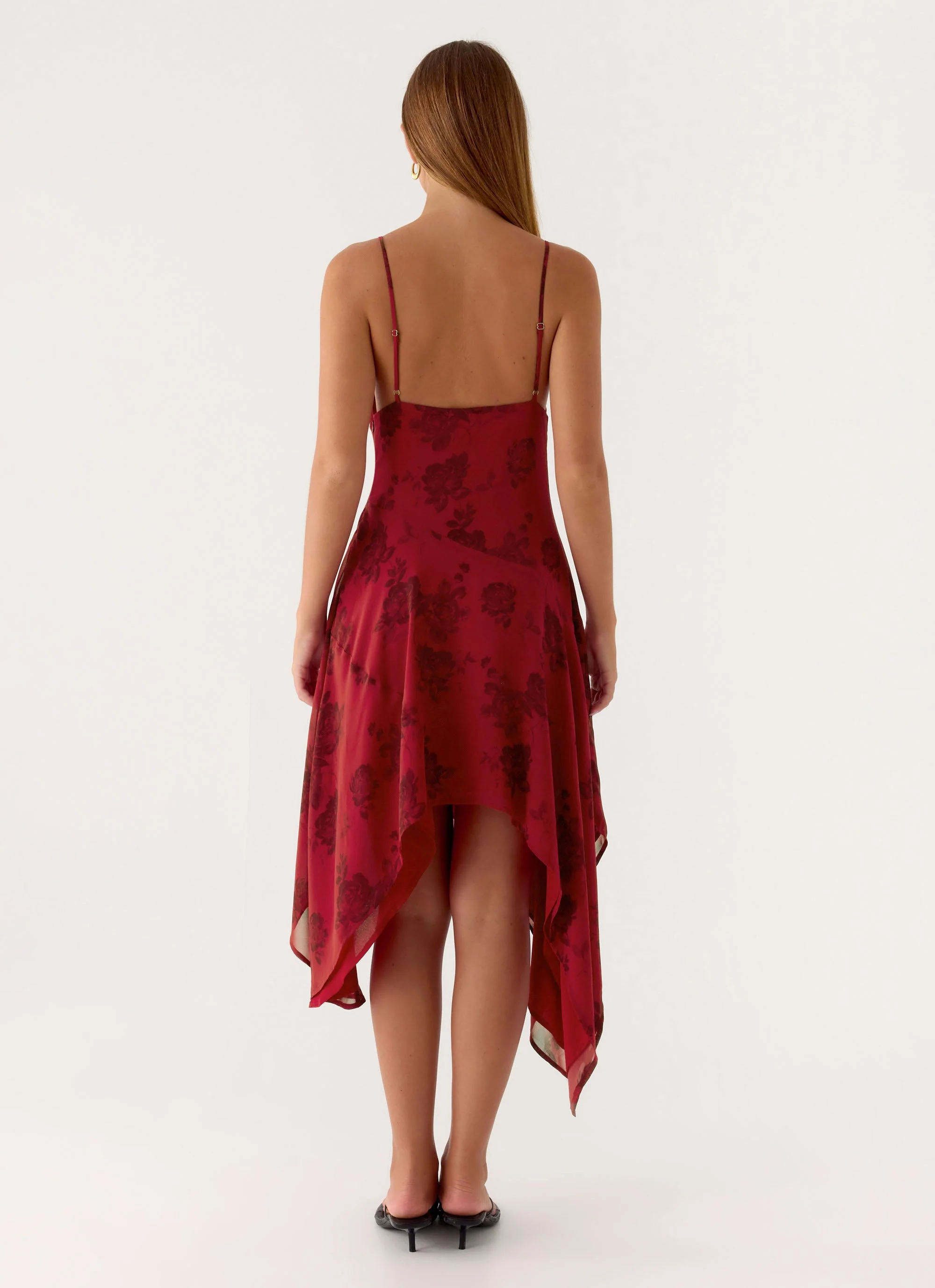 Jasiel Midi Dress - Cherry Rose - Image 3