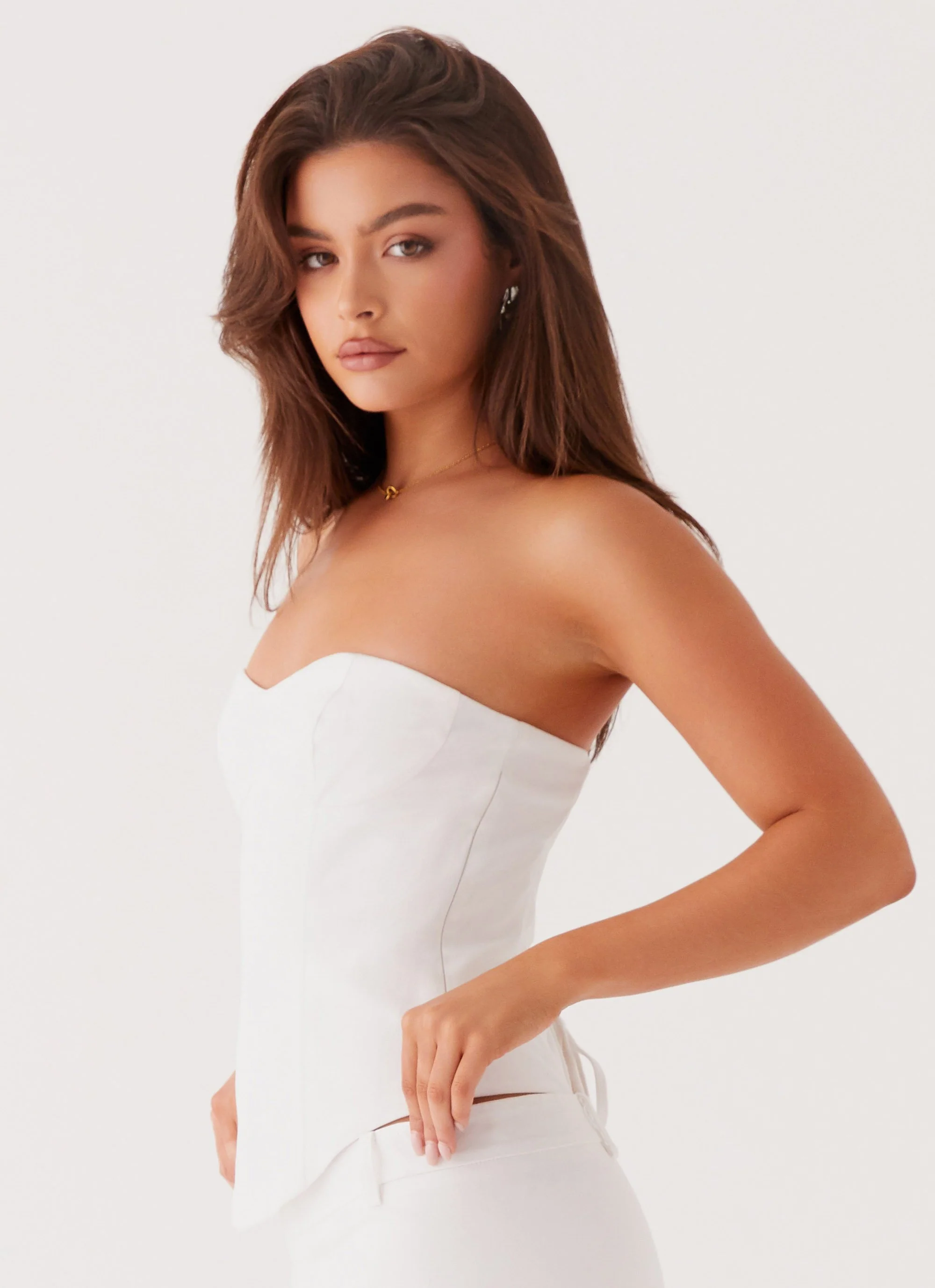 Jaslyn Corset Top - White - Image 3