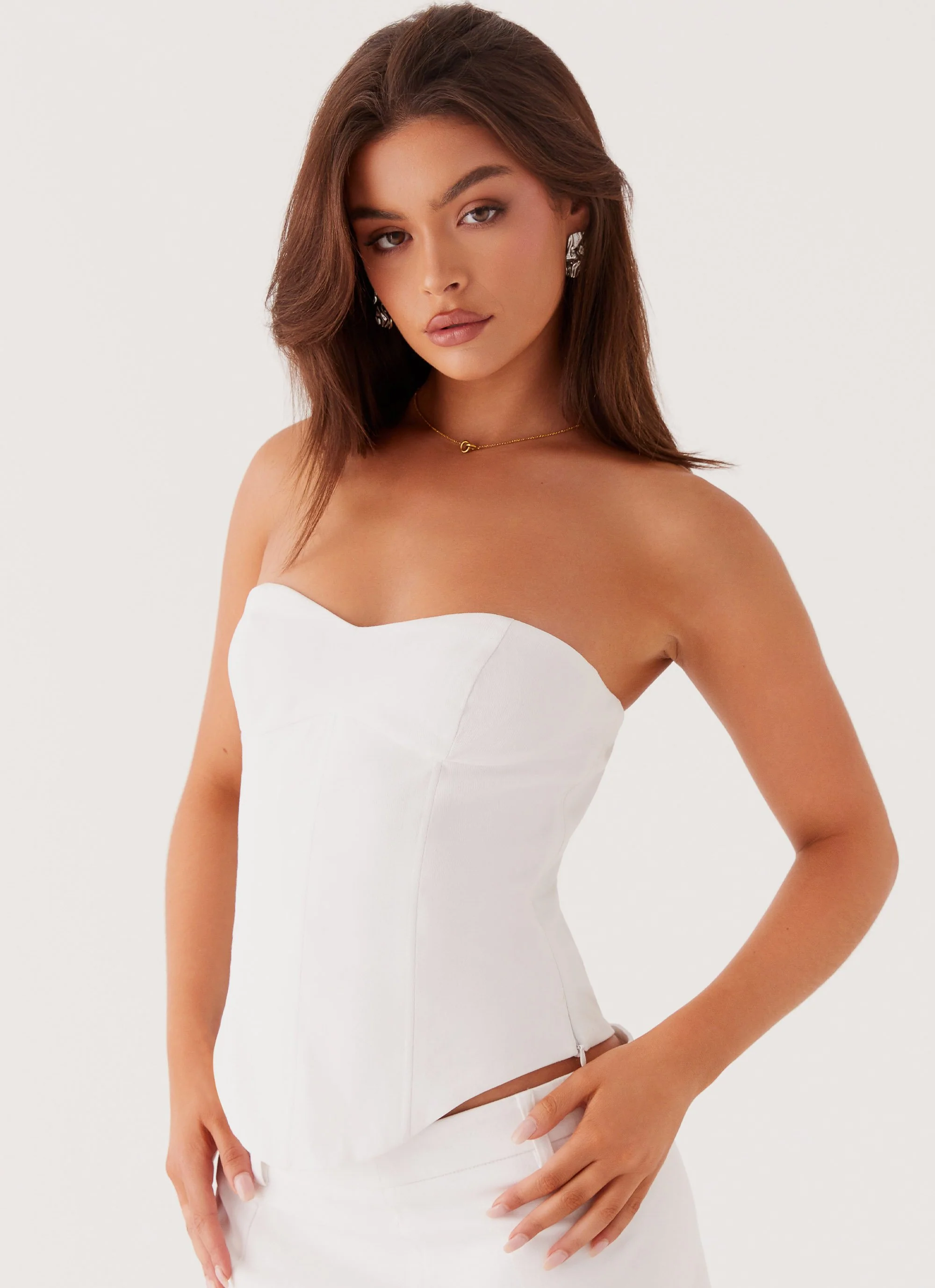 Jaslyn Corset Top - White - Image 5