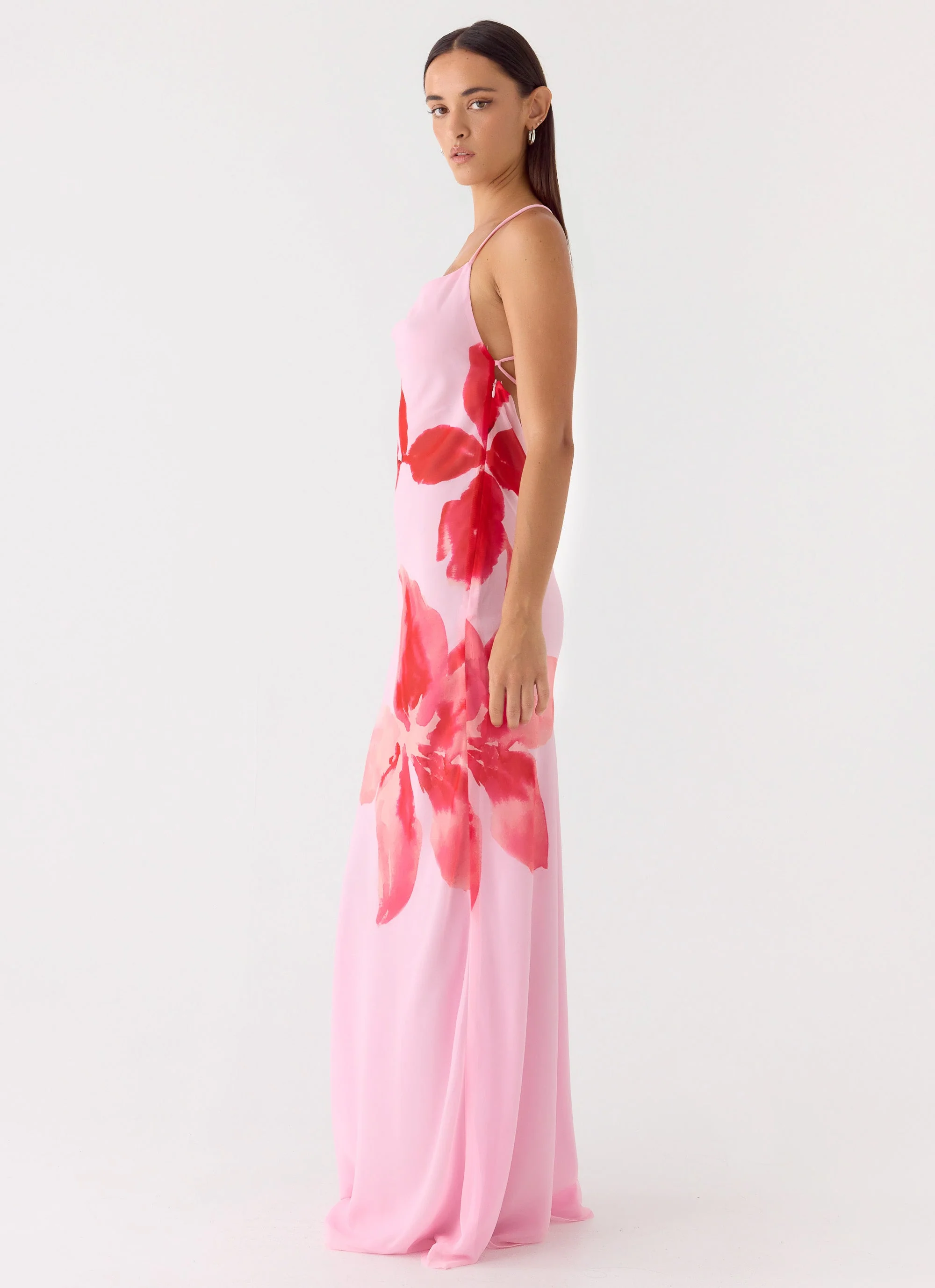 Jasmyn Cowl Maxi Dress - Pink Petal - Image 4