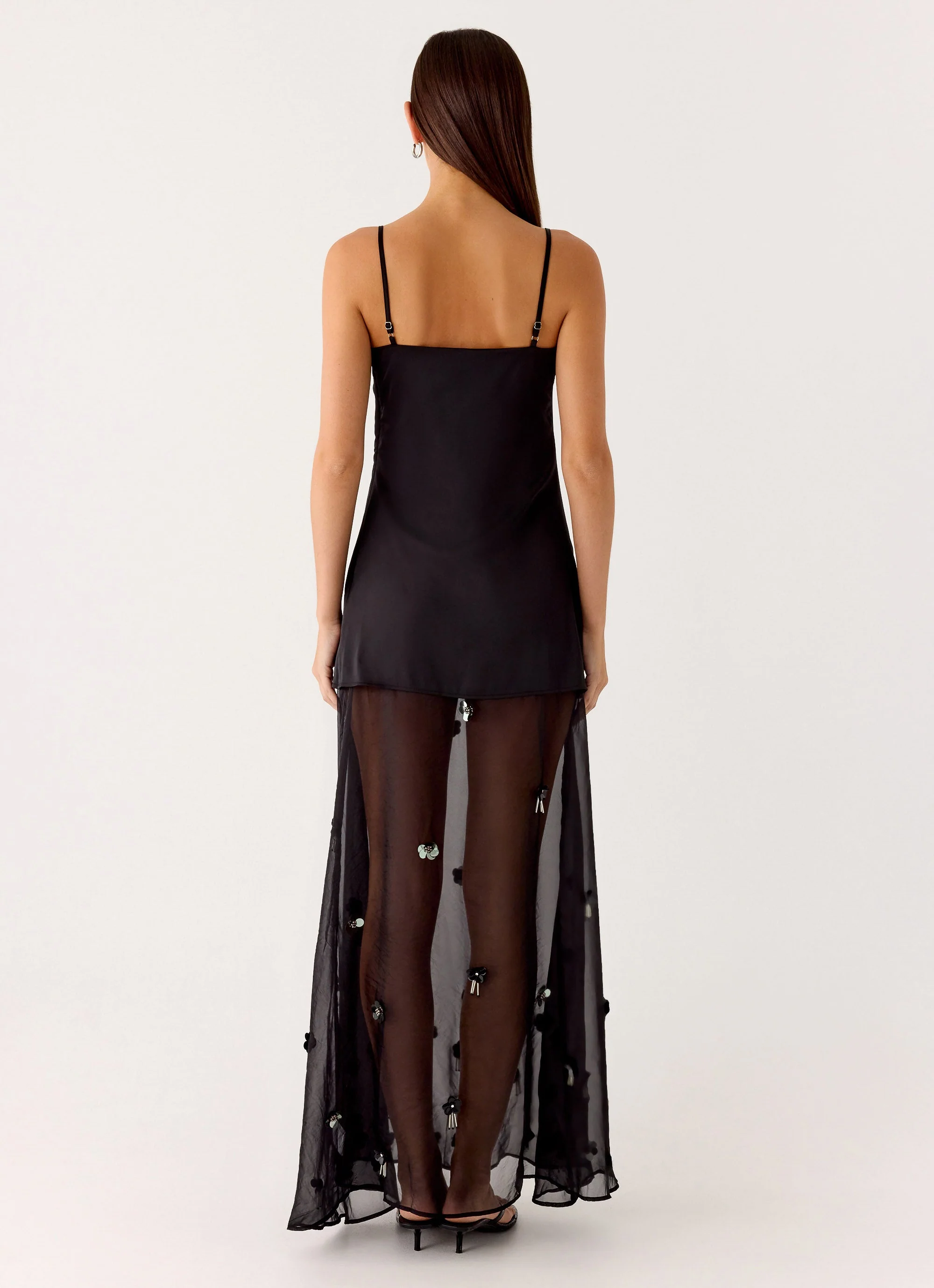 Jesiah Embellished Maxi Dress - Black - Image 3