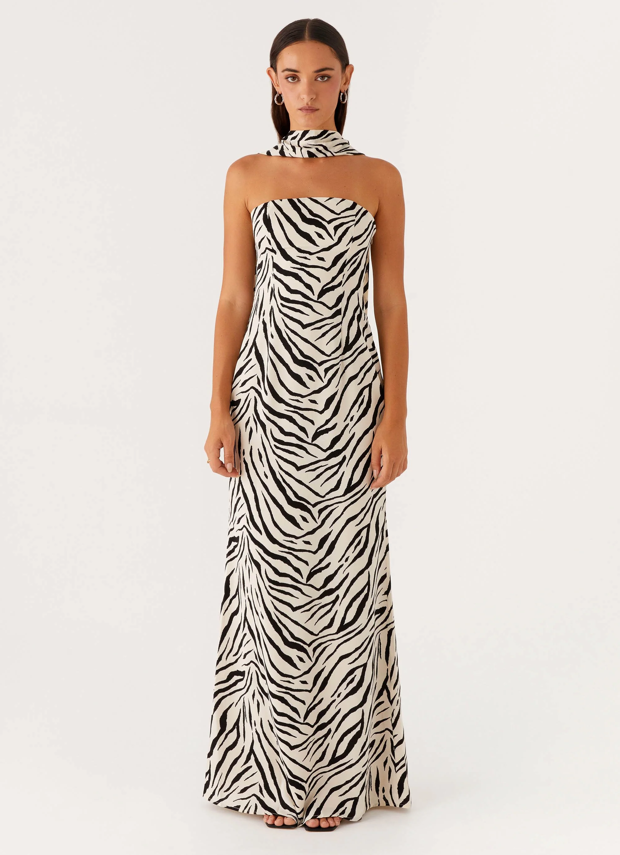 Jigsaw Strapless Maxi Dress - Zebra - Image 3
