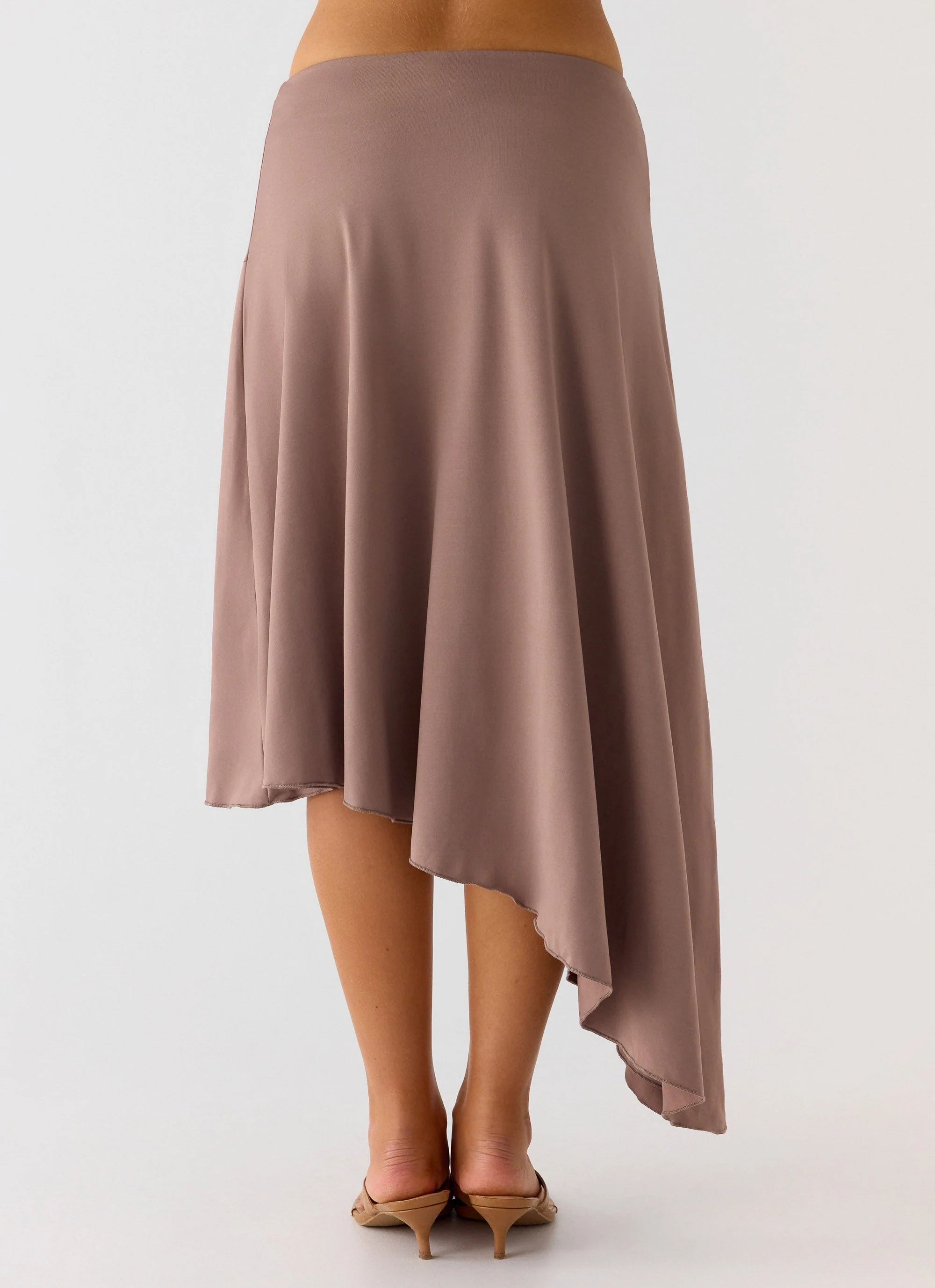 Jisoo Asymmetric Midi Skirt - Desert Taupe - Image 4