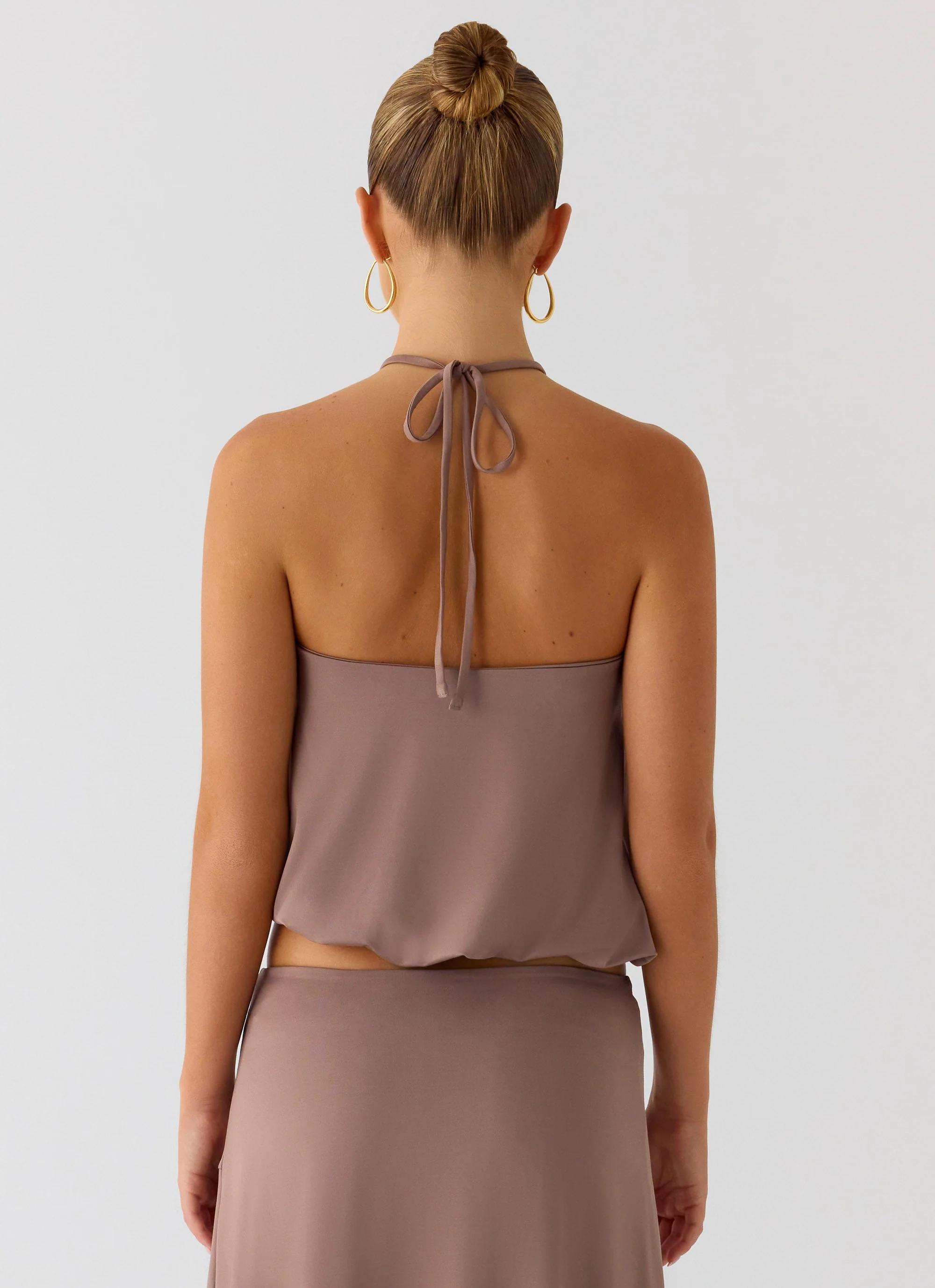 Jisoo Halter Top - Desert Taupe - Image 3