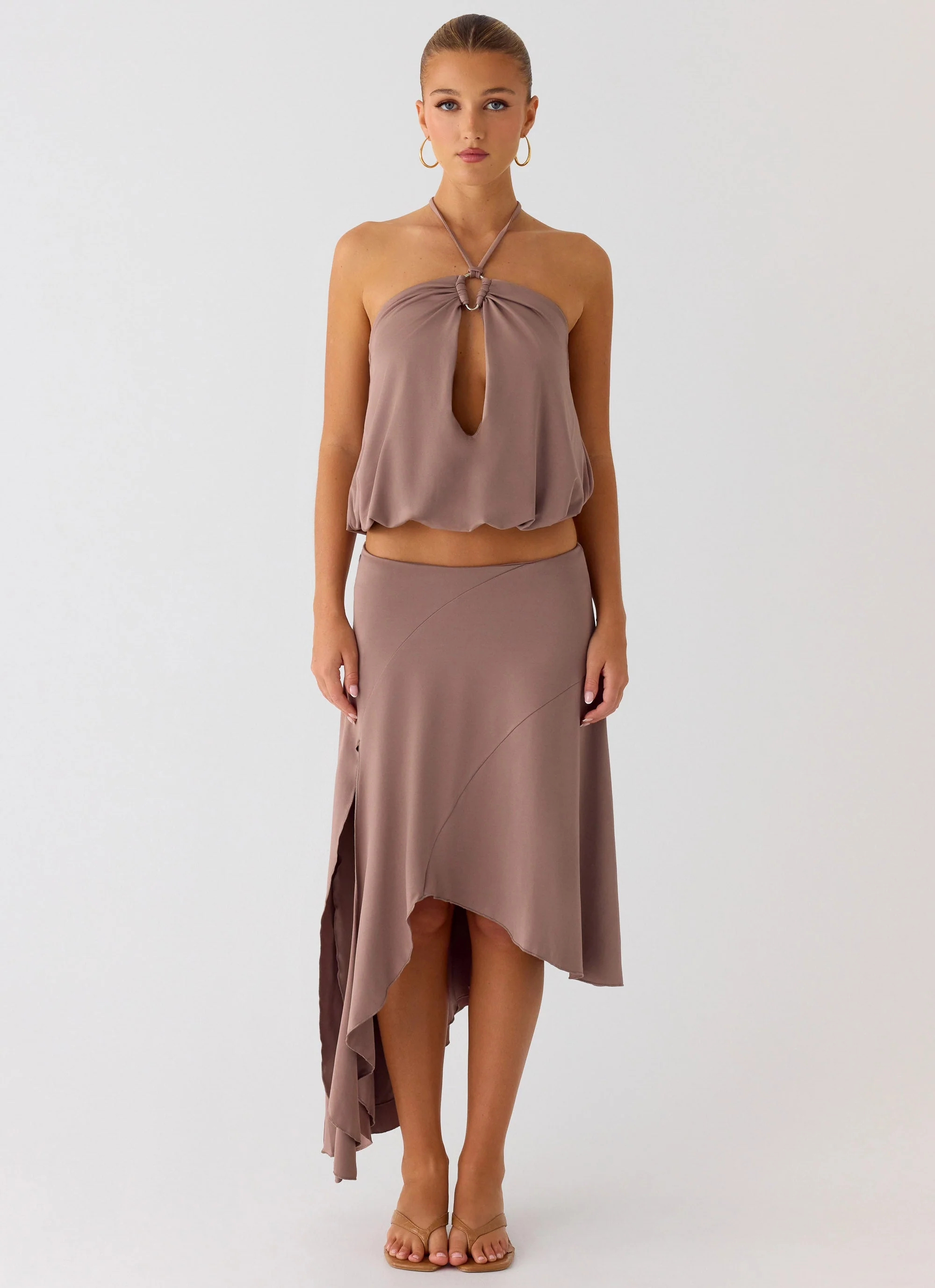 Jisoo Halter Top - Desert Taupe - Image 4