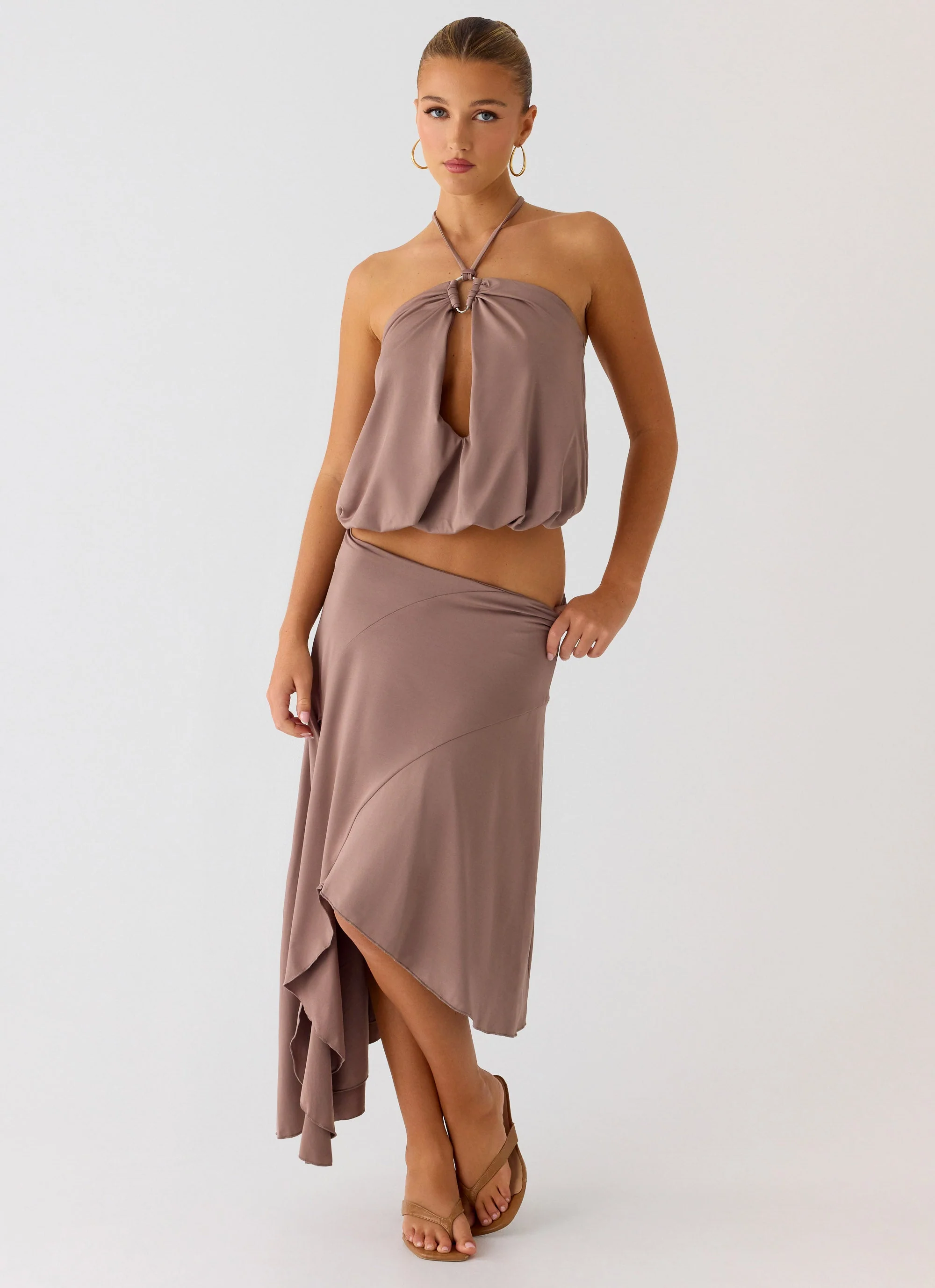Jisoo Halter Top - Desert Taupe - Image 6