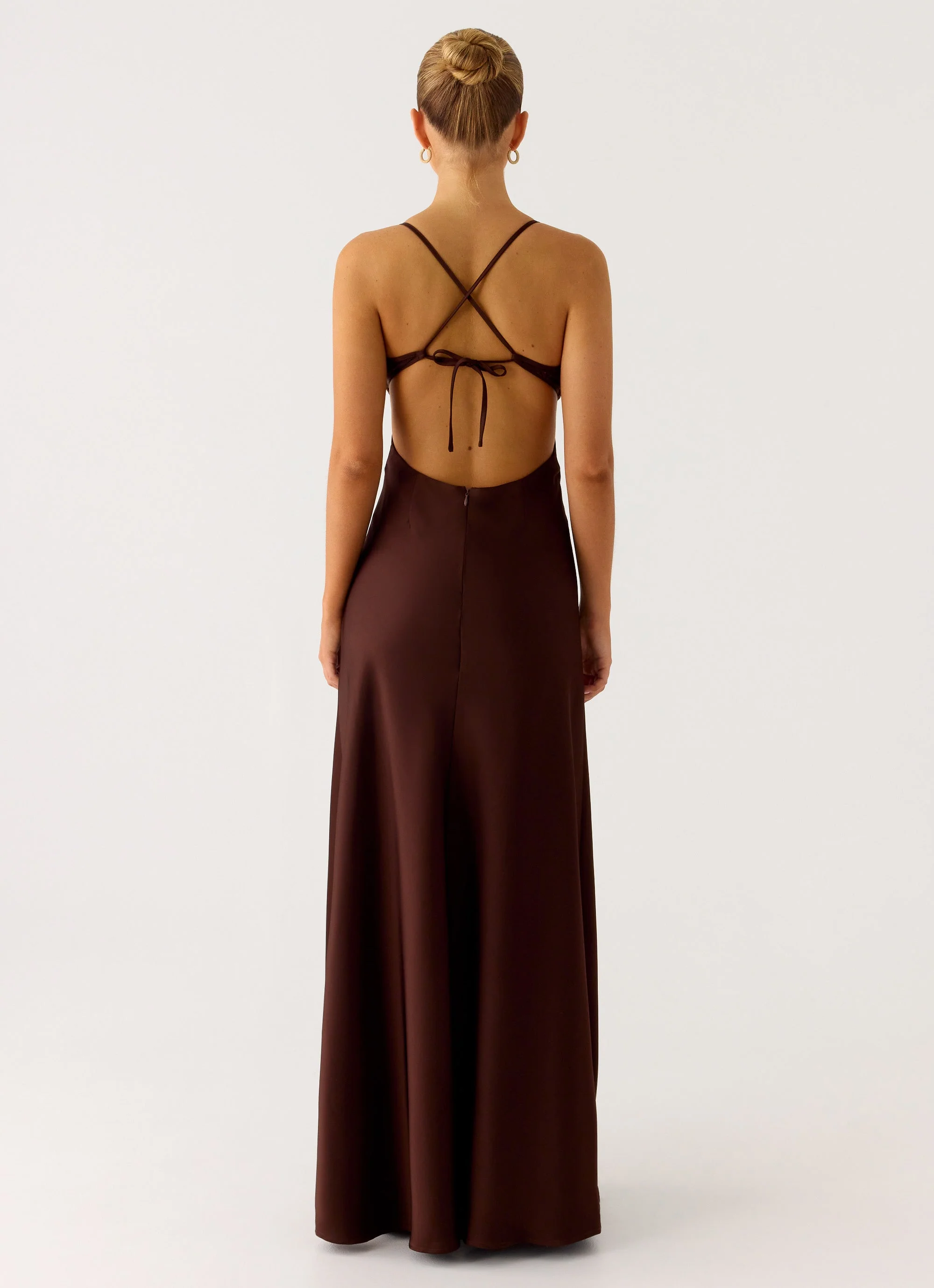 Joanie Maxi Dress - Chocolate - Image 5