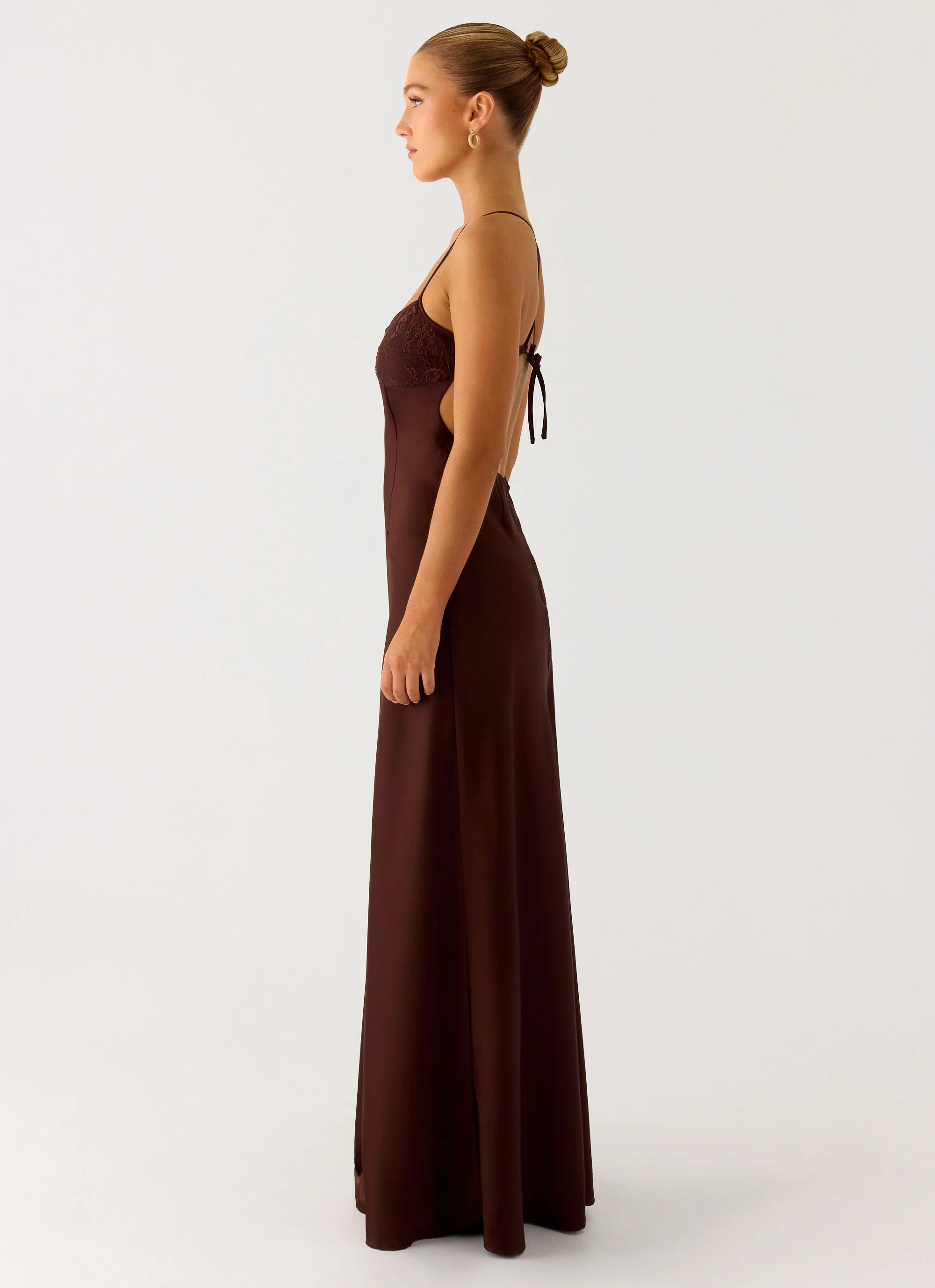 Joanie Maxi Dress - Chocolate - Image 6